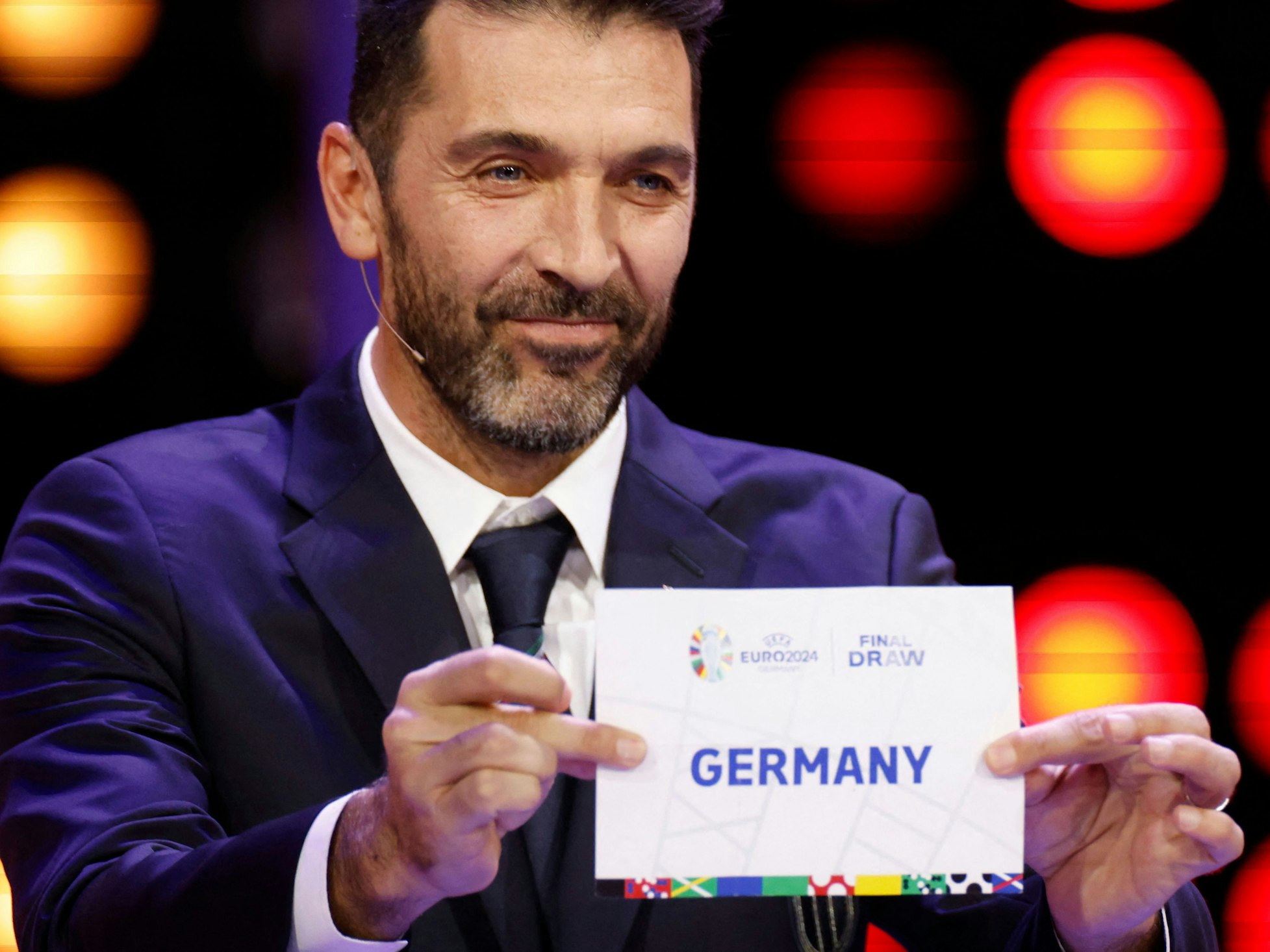 Gianluigi Buffon bei der Auslosung.