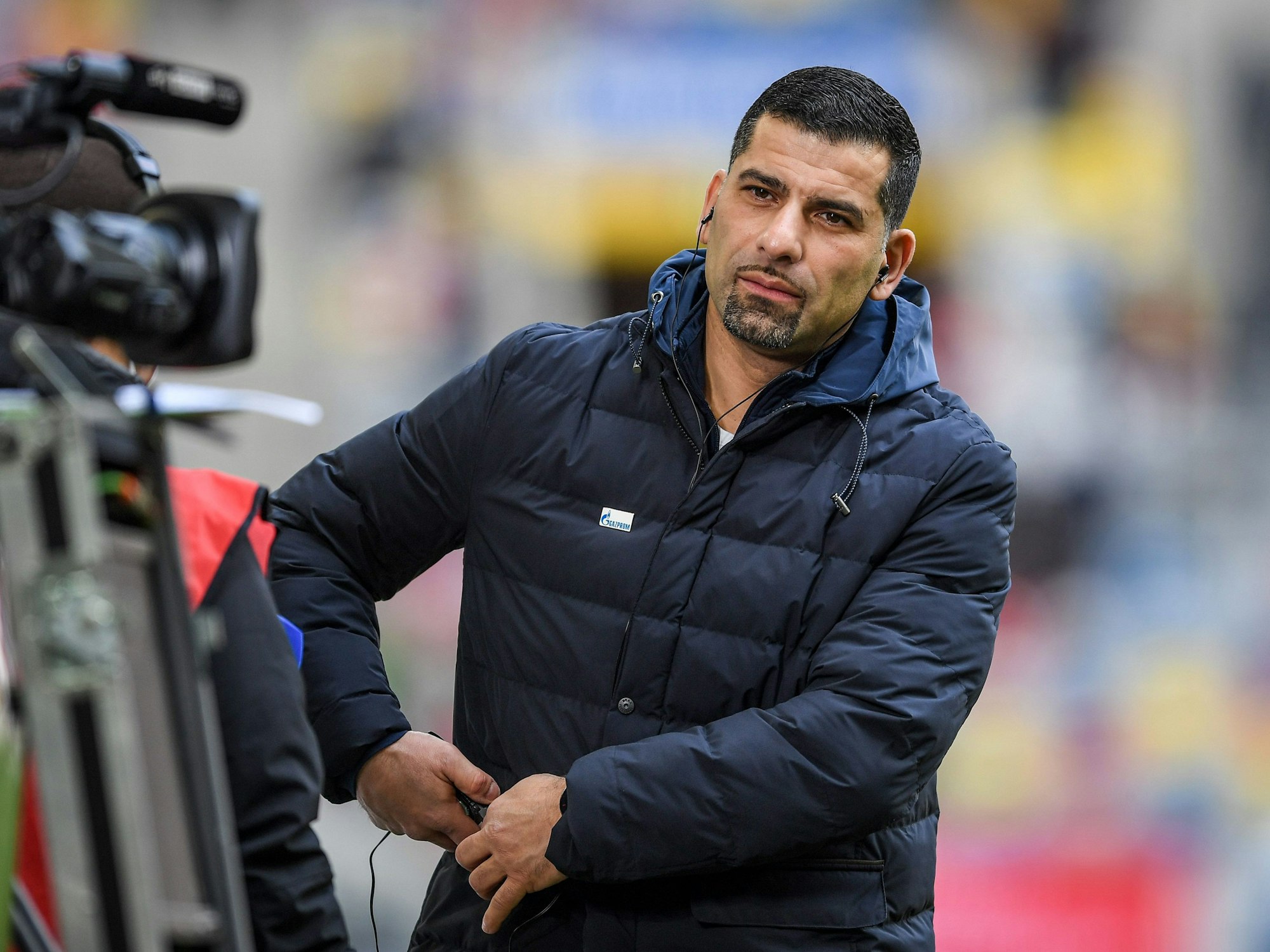 Dimitrios Grammozis kurz vor einem TV-Interview.