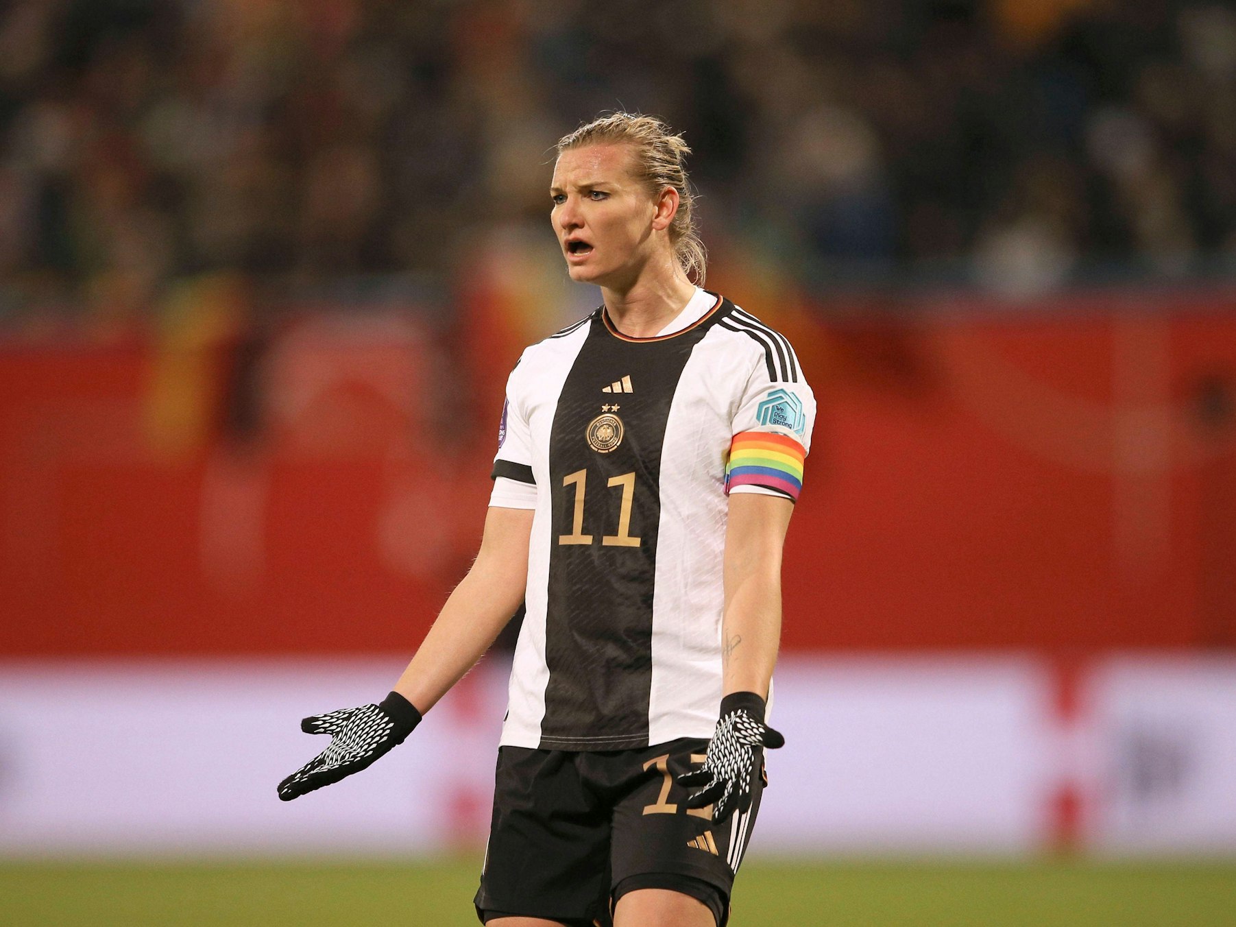 DFB-Stürmerin Alexandra Popp während des 3:0-Sieges über Dänemark am vergangenen Freitag (1. Dezember 2023).