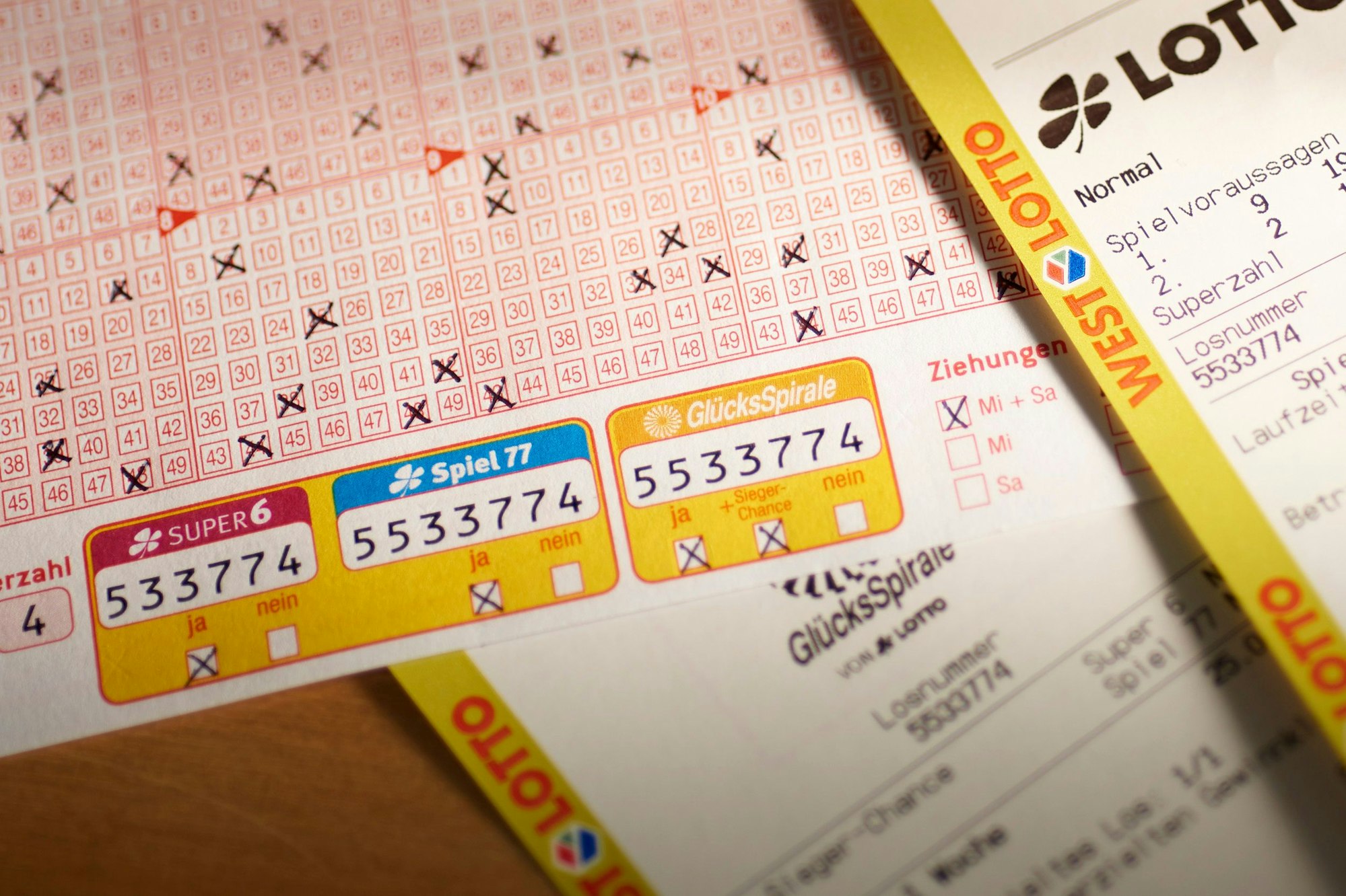 WestLotto Spielschein