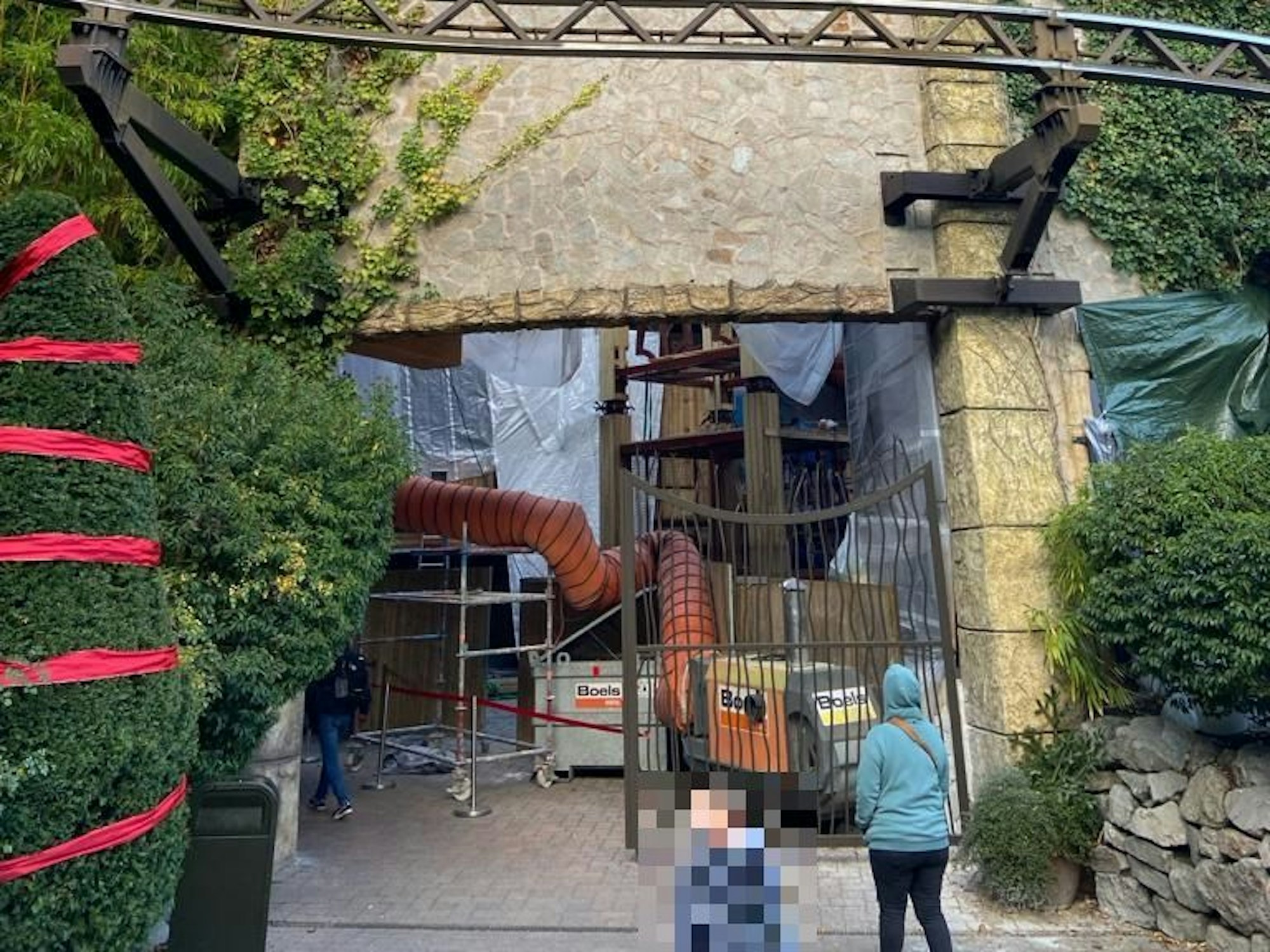 Blick in die Baustelle der neuen Attraktion Avoras im Phantasialand.