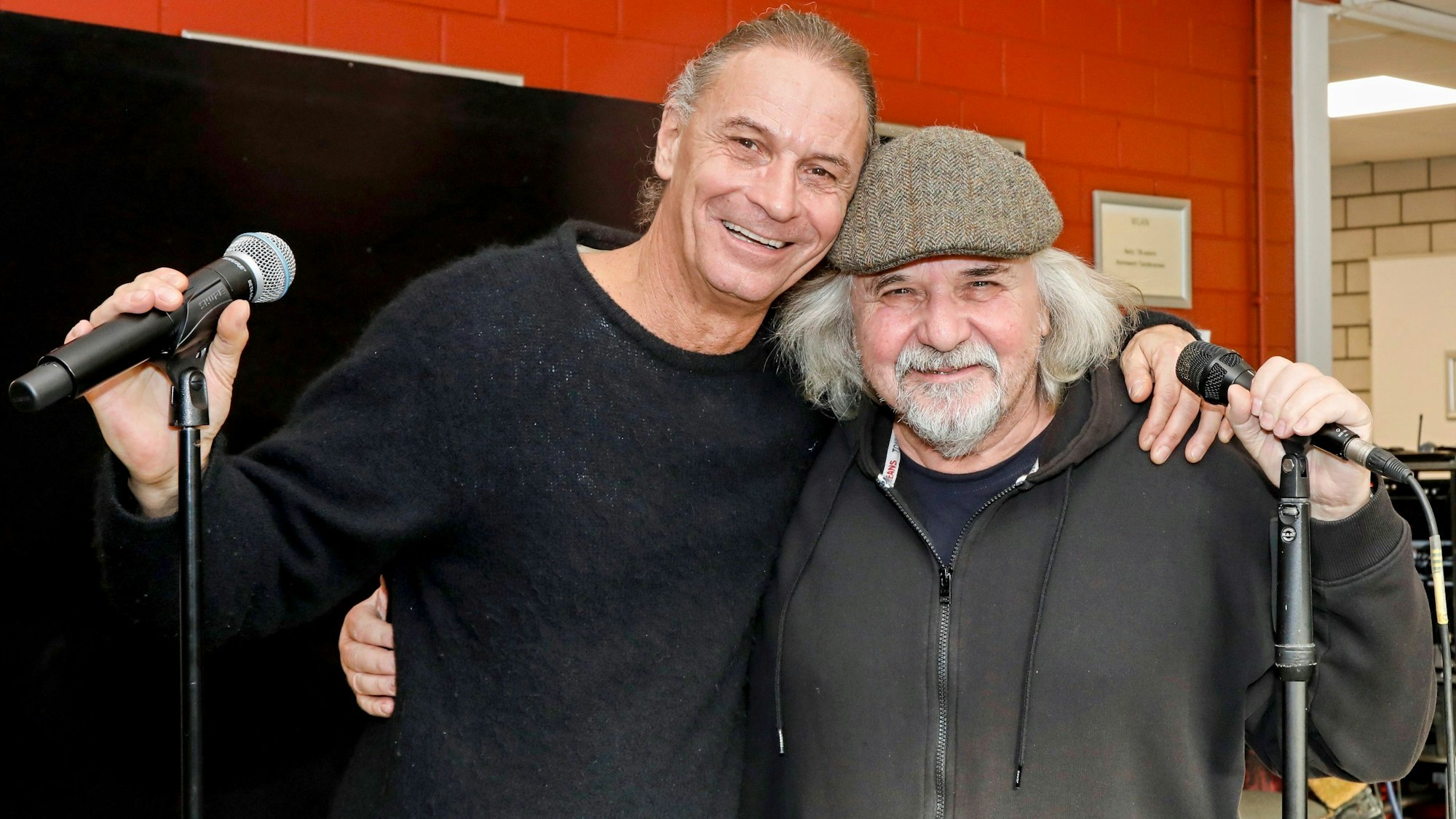 Peter Brings und Tommy Engel bei der Probe.