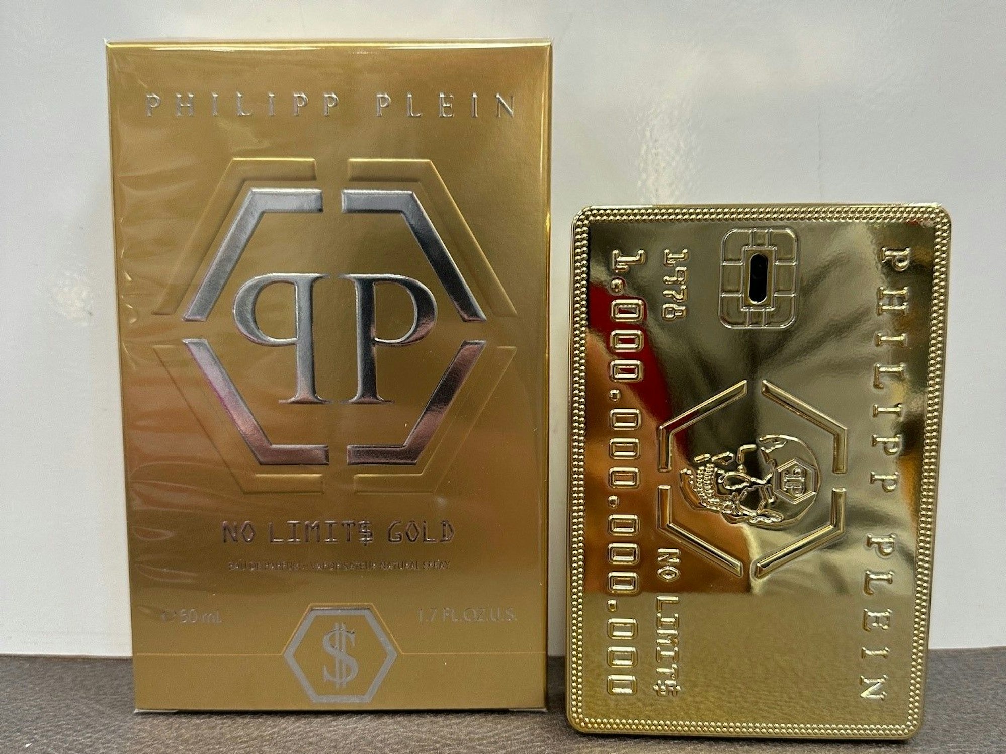 „No Limit$ Gold“ von Philipp Plein (50 ml 75 Euro)