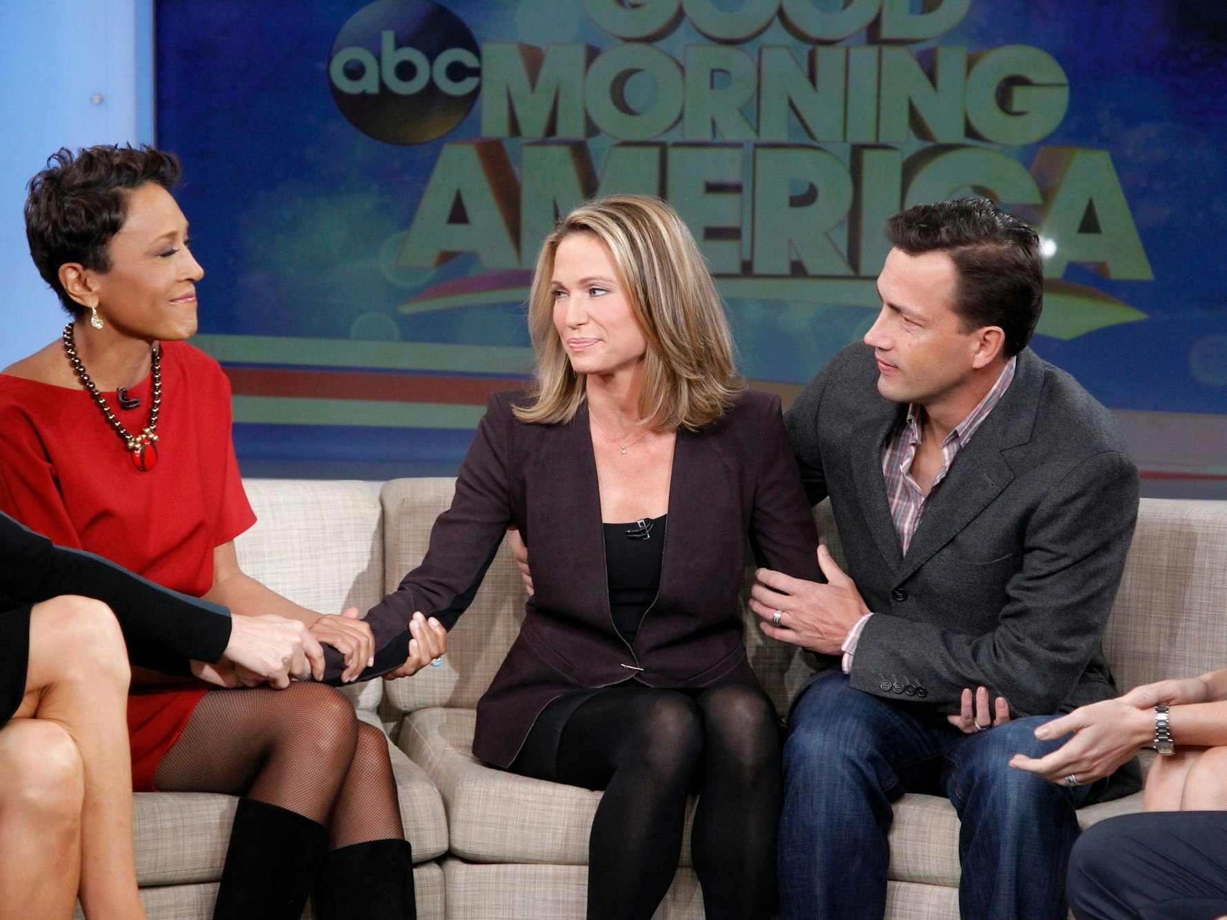 Amy Robach zusammen mit Andrew Shue.