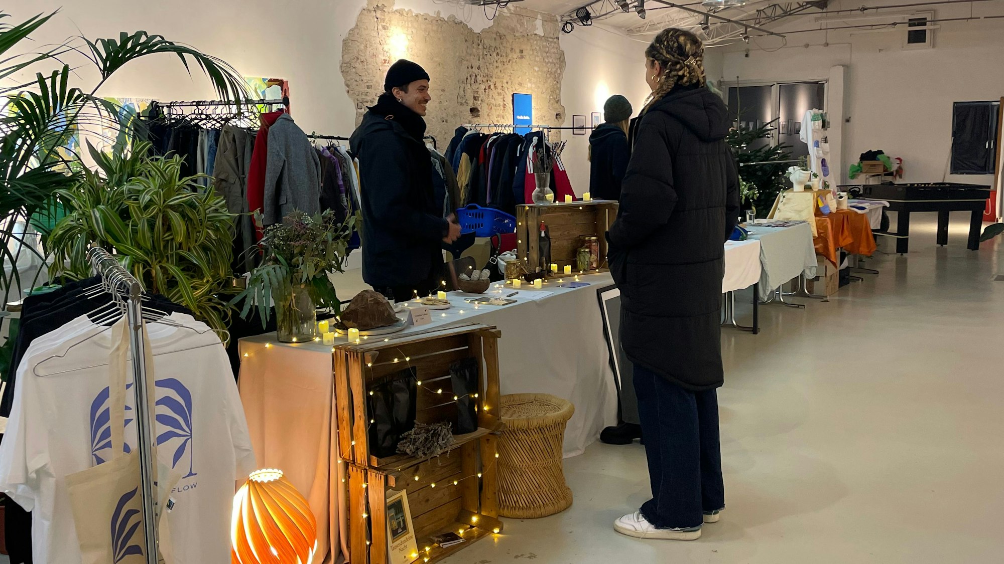 Der Basar des Neon Green Markets.