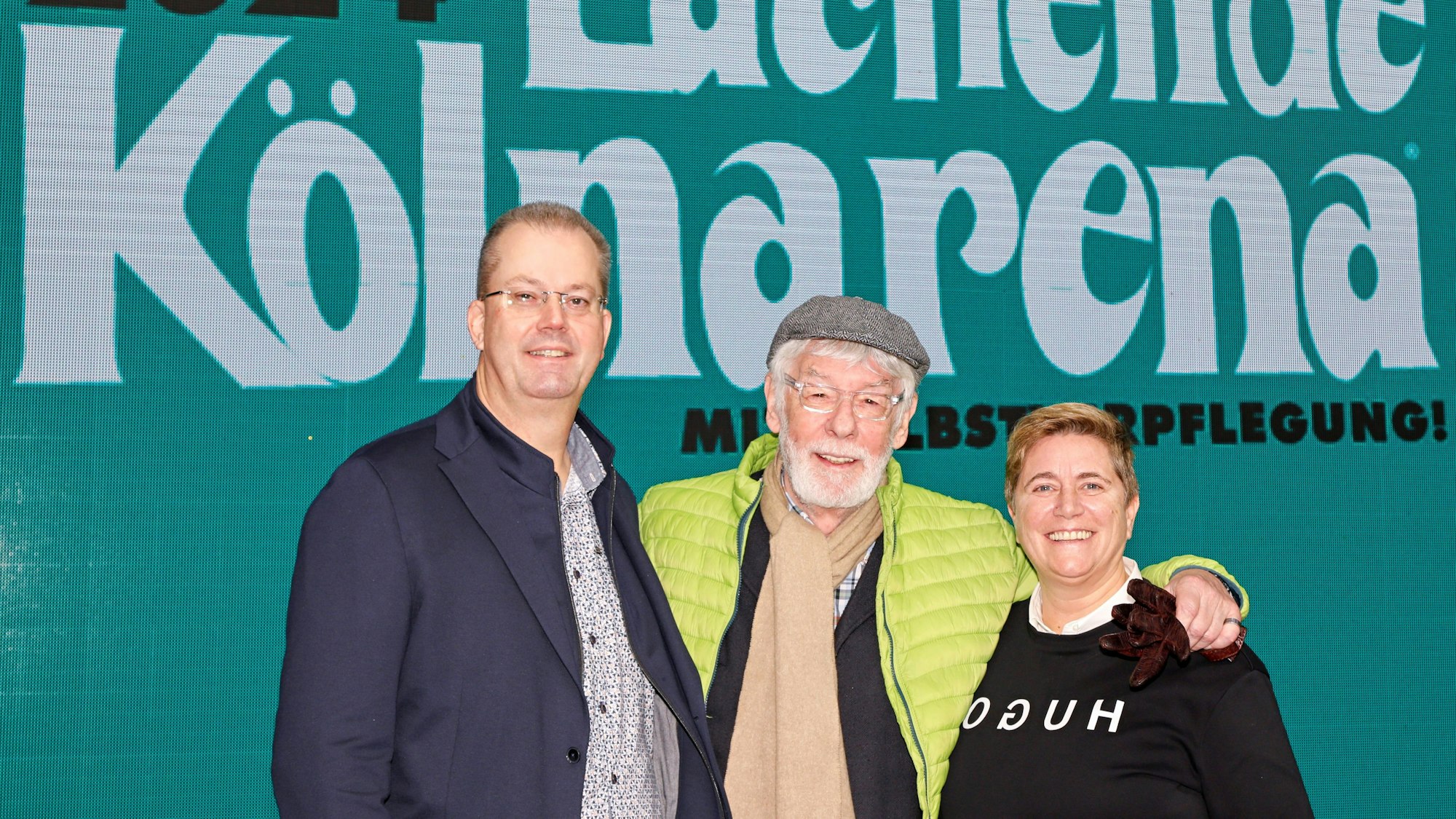 Wolfgang Nagel mit Michael Burgmer und Nathalie Drmota.