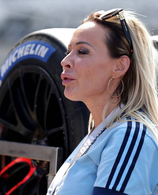 Cora Schumacher im August 2022 beim DTM-Lauf auf dem Nürburgring.