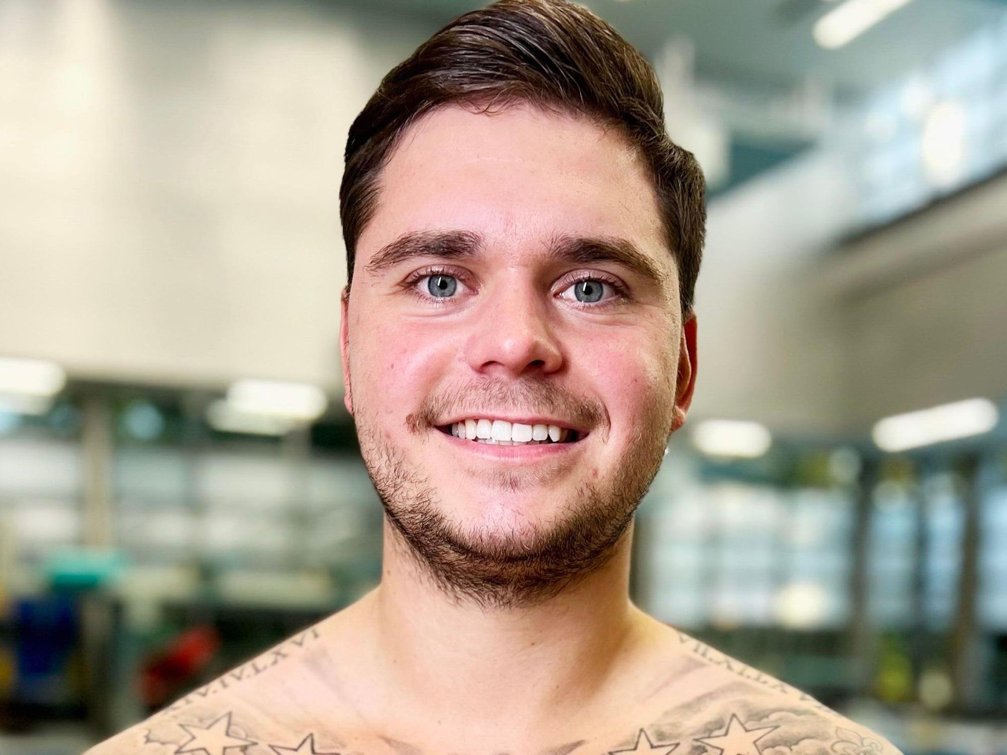 Nico Legat beim Training für das RTL-Turmspringen