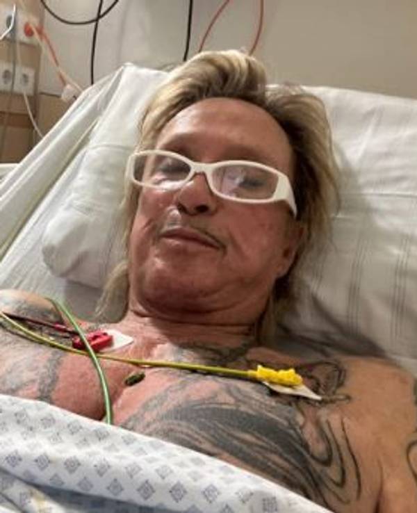 Bert Wollersheim nach OP an Halsschlagader