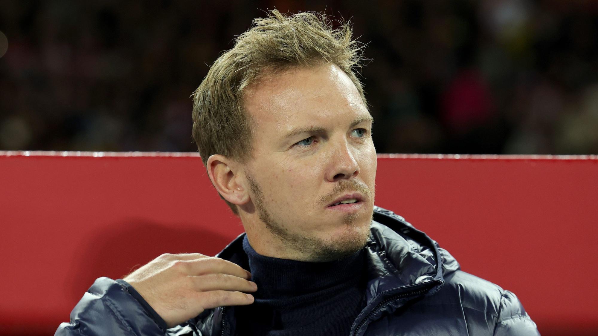 Deutschlands Bundestrainer Julian Nagelsmann vor einem Spiel.