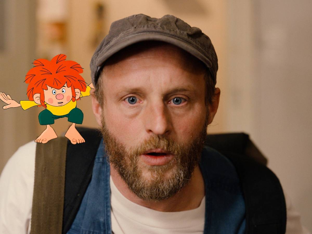 Florian Eder (Florian Brückner) und Pumuckl auf einem undatierten Foto