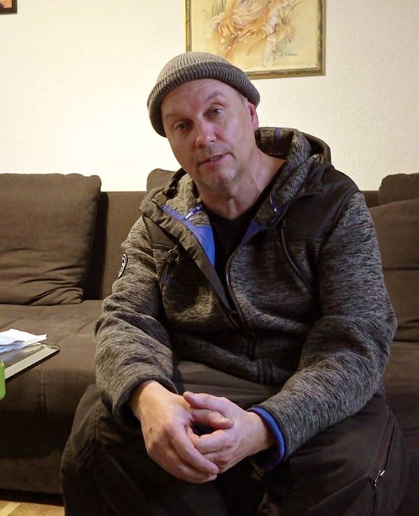 Hausmeister Michael bei „Hartz und herzlich“.