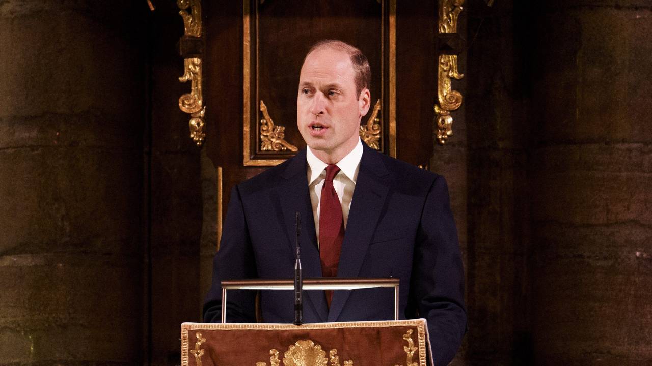 Prinz William von Wales beim Gottesdienst in der Westminster Abbey.