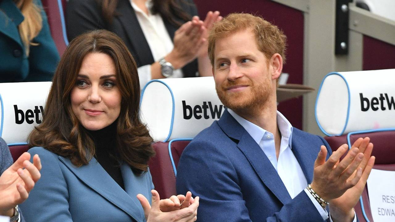 Herzogin Kate von Cambridge (l) und Prinz Harry bei einem gemeinsamen Termin.