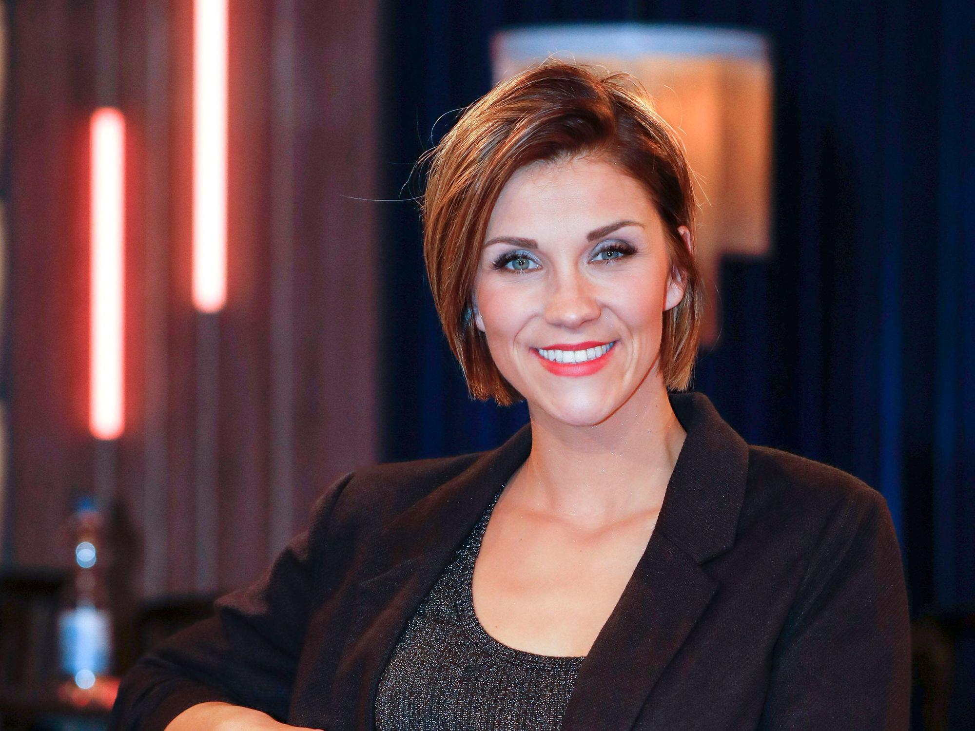 Anna-Maria Zimmermann bei der Aufzeichnung der WDR-Talkshow „Kölner Treff“ am 9. März 2023 in Köln.