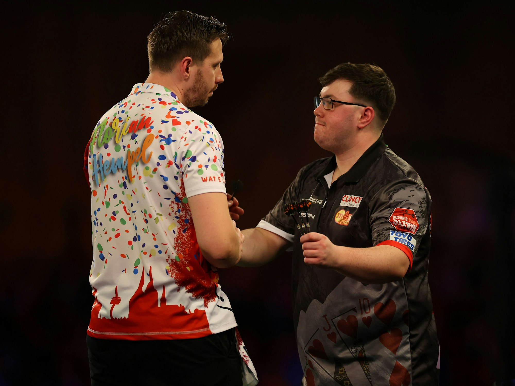 Florian Hempel mit Dylan Slevin.