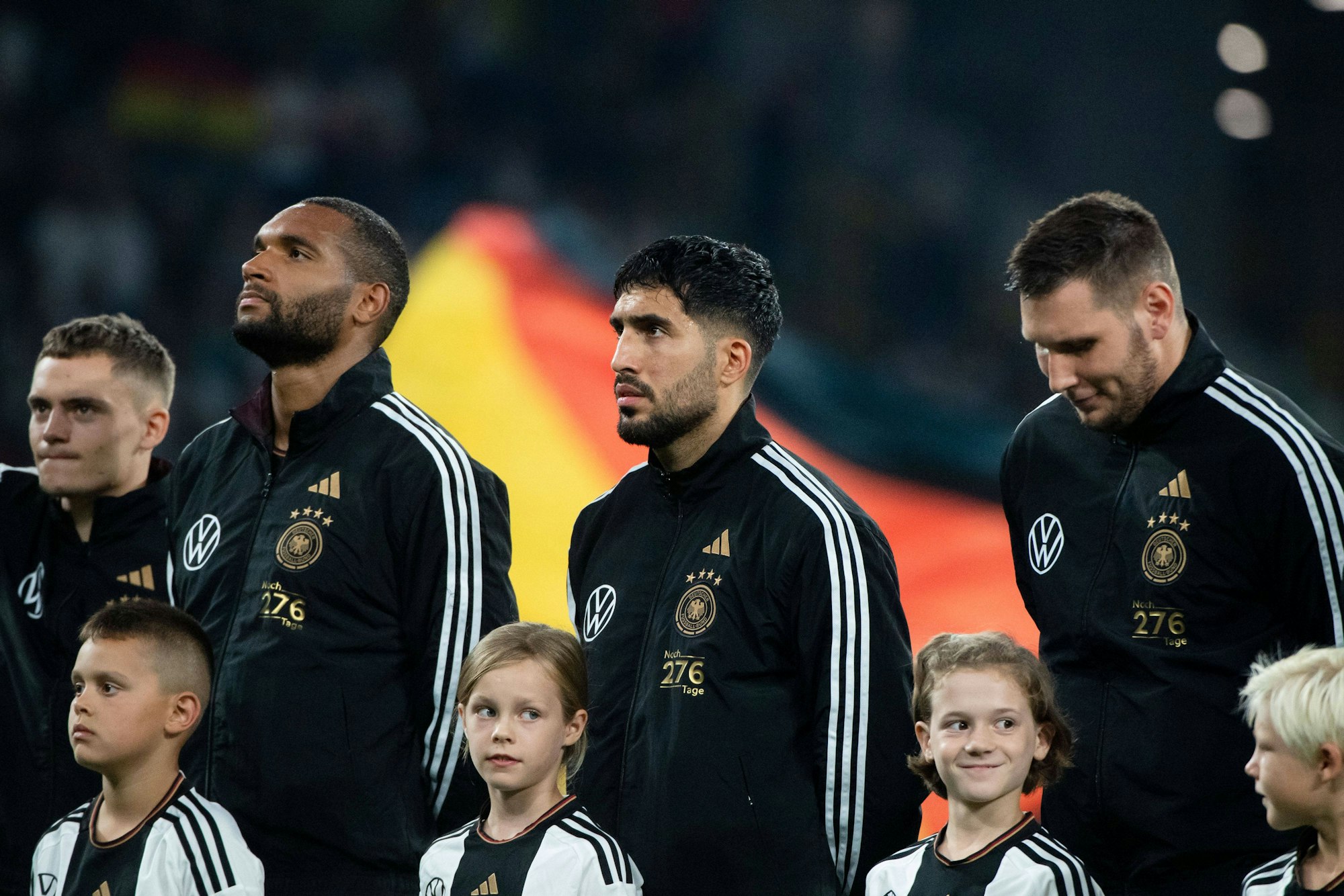 Florian Wirtz, Jonathan Tah, Emre Can und Niklas Süle (v.l.n.r.)