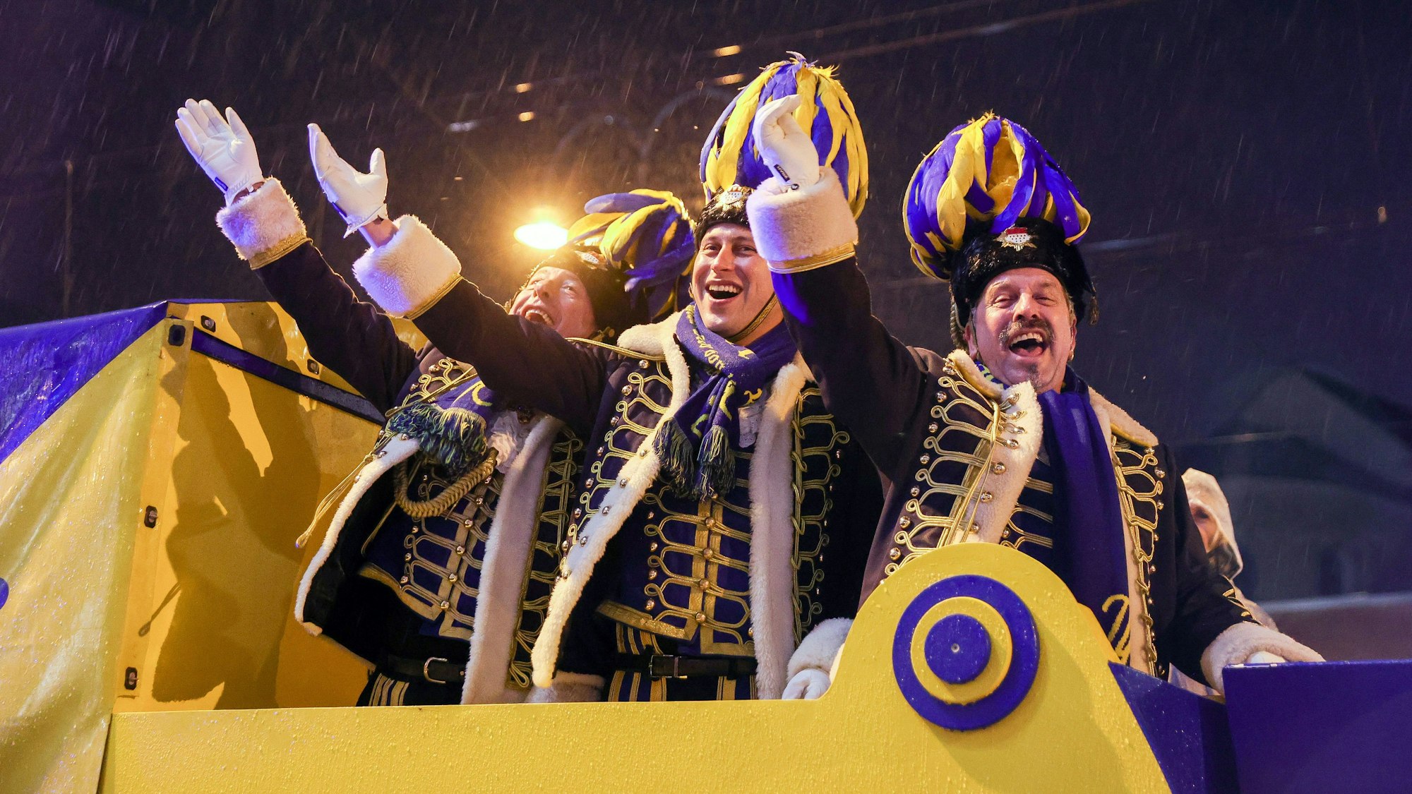 Einzug des designierten Dreigestirns in die Hofburg.