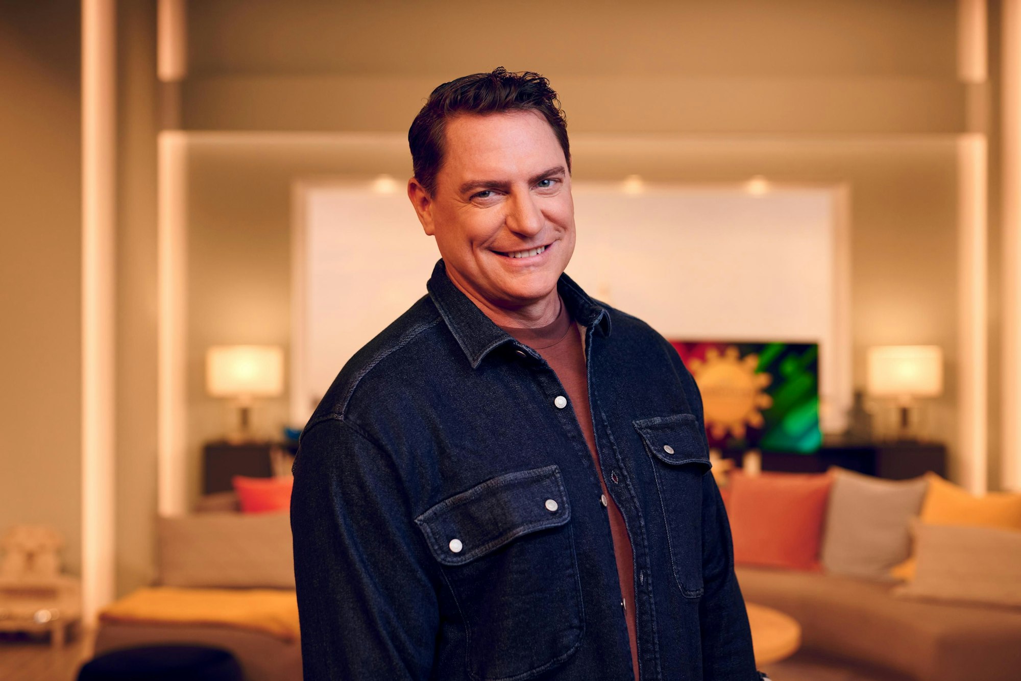 Sat.1-Frühstücksfernsehen-Moderator Benjamin Bieneck im Studio der Show