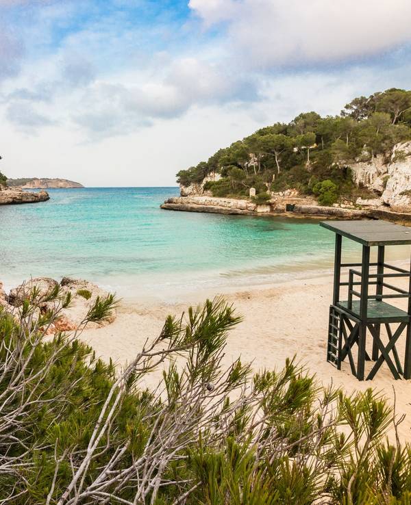 Strand von Cala Llombards, Mallorca.