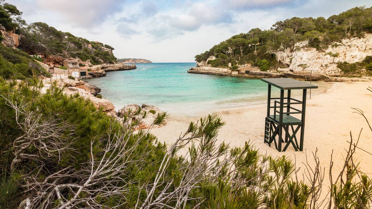 Strand von Cala Llombards, Mallorca.