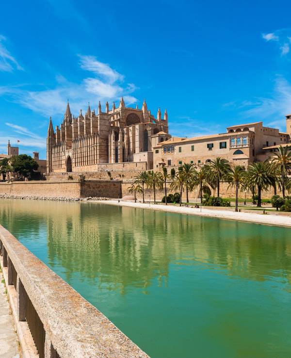 Blick auf die Kathedrale von Palma de Mallorca, Mallorca