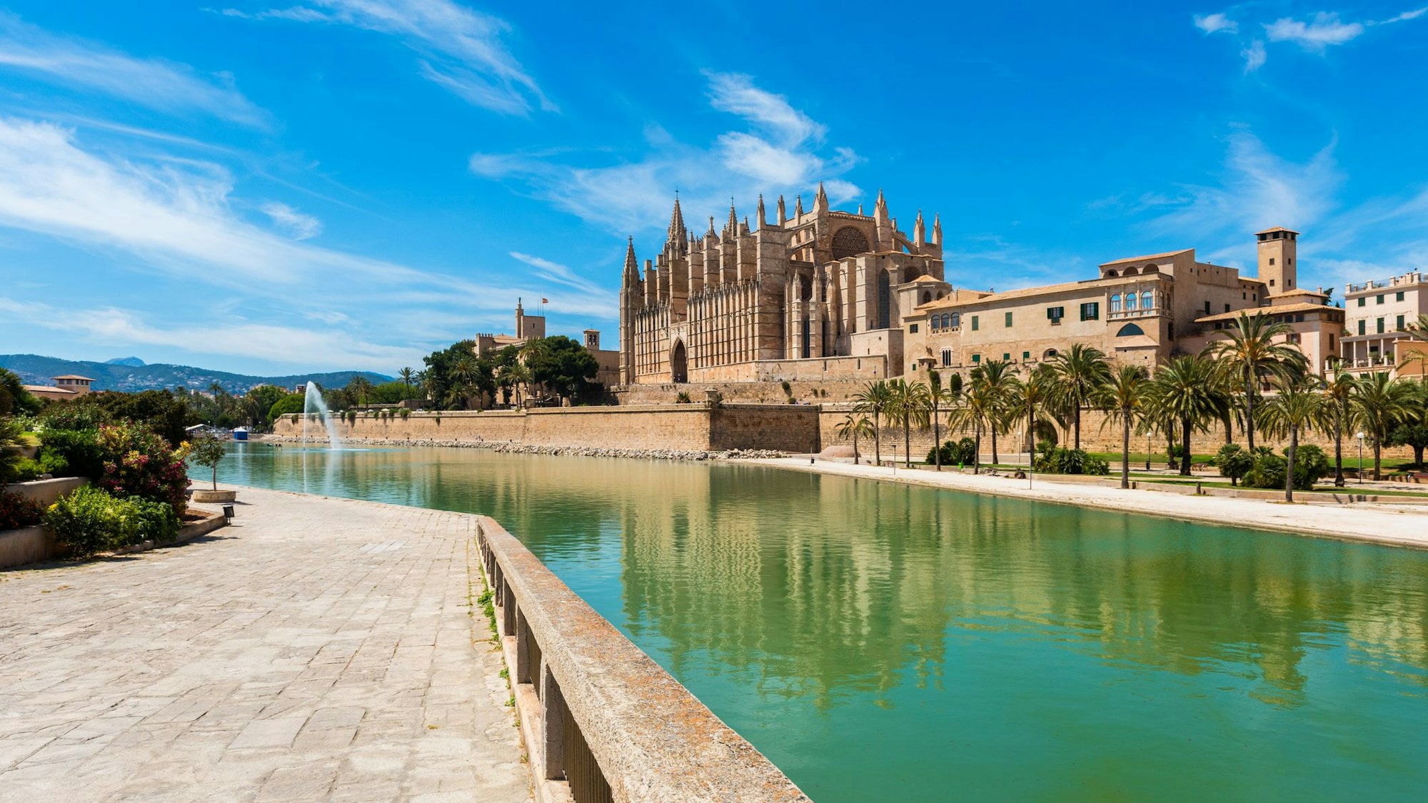 Blick auf die Kathedrale von Palma de Mallorca, Mallorca