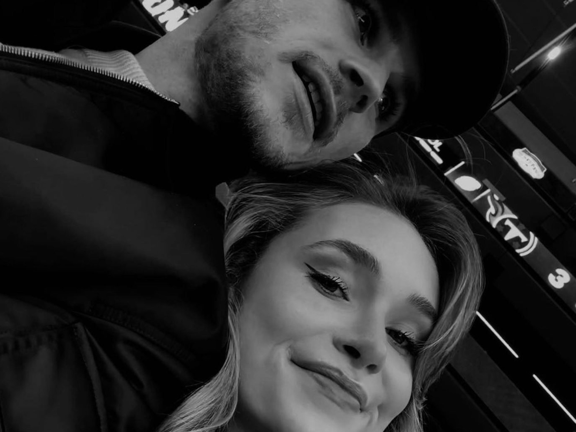 Paula Lense teilt auf ihrem Instagram-Kanal ein Selfie mit ihrem Freund Timo Werner (Screenshot vom 3. Januar 2024).