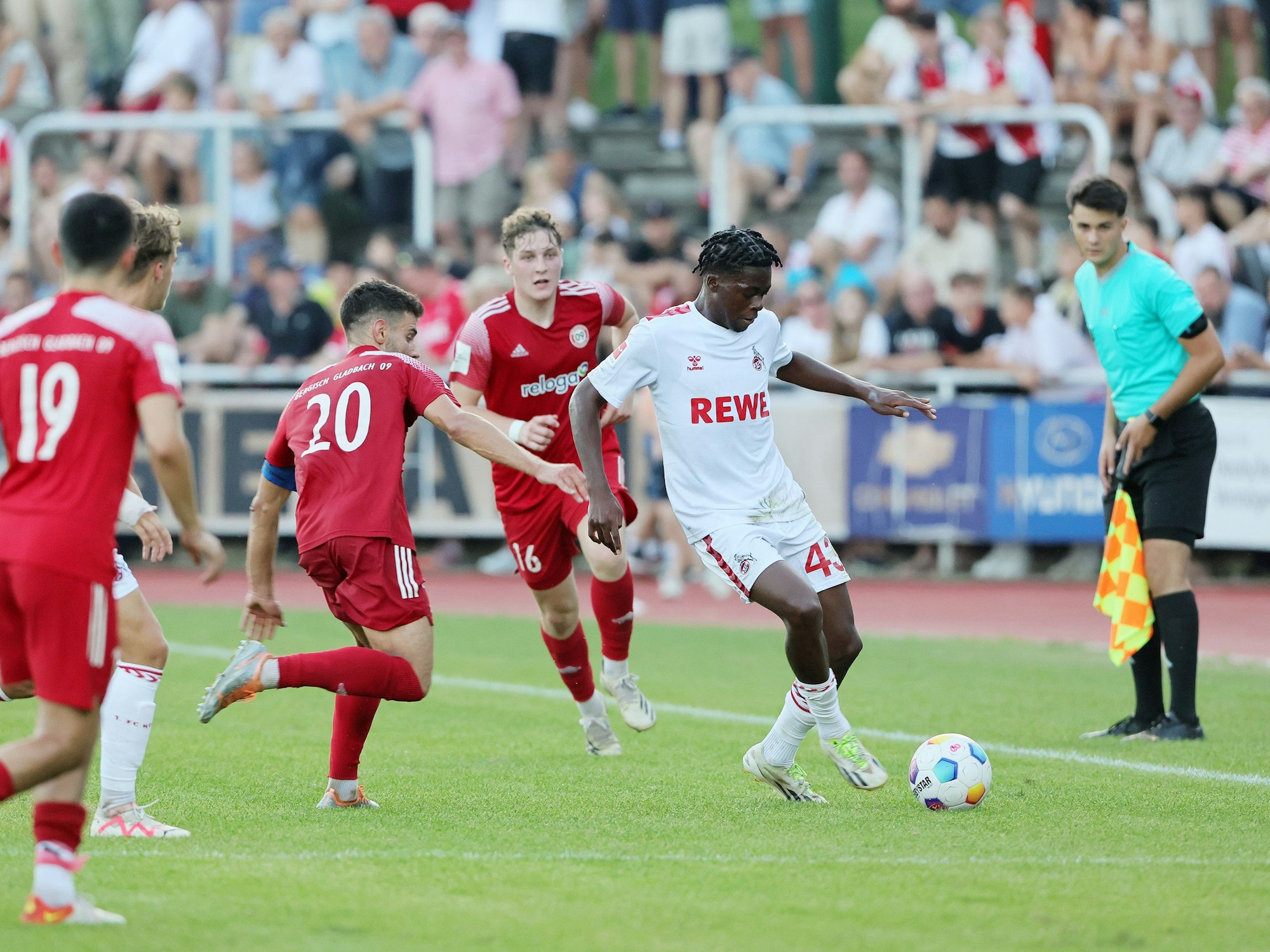 Pierre Nadjombe im Testspiel.