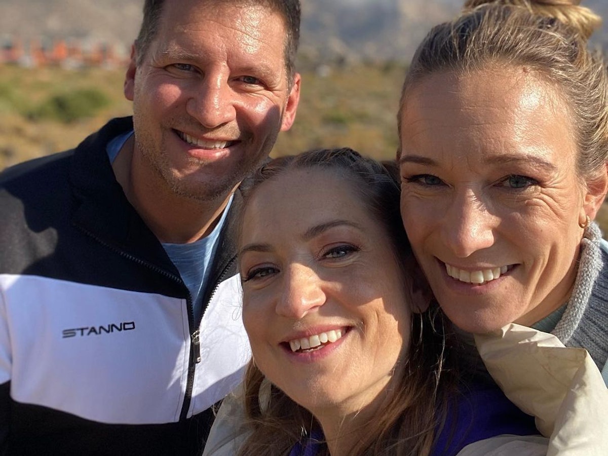 Sigrid Ilumaa, Christine Theiss und Ramin Abtin auf einem Instagram-Selfie vom 6. Mai 2022.