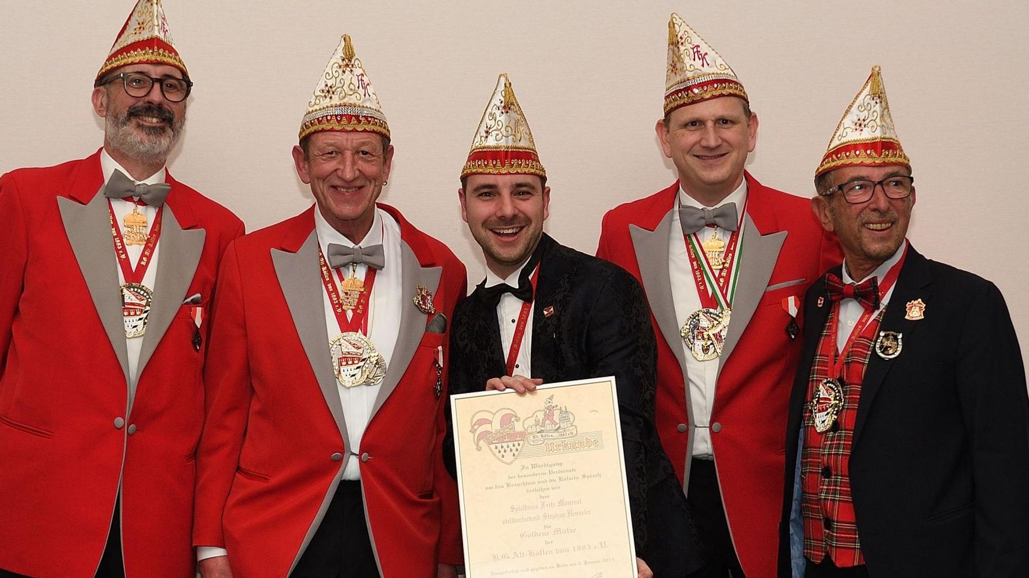 Dreikünnige Appell der KG Alt-Köllen mit Stephan Henseler.