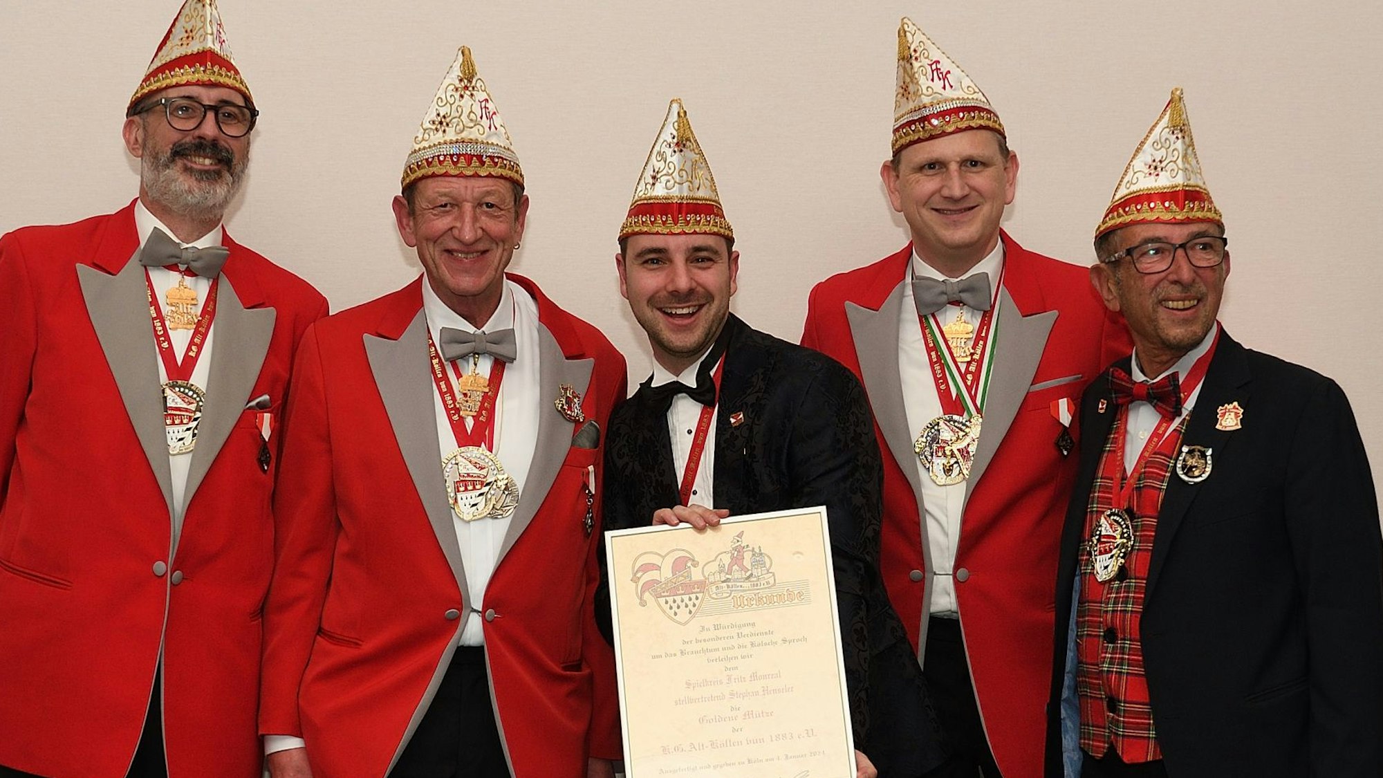 Dreikünnige Appell der KG Alt-Köllen mit Stephan Henseler.