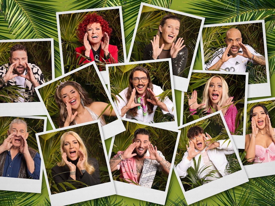 Felix von Jascheroff, Lucy Diakovska, Anya Elsner, David Odonkor M.v.l.: Kim Virginia, Fabio Knez, Cora Schumacher U.v.l.: Heinz Hoenig, Sarah Kern, Mike Heiter, Twenty4Tim, Leyla Lahouar