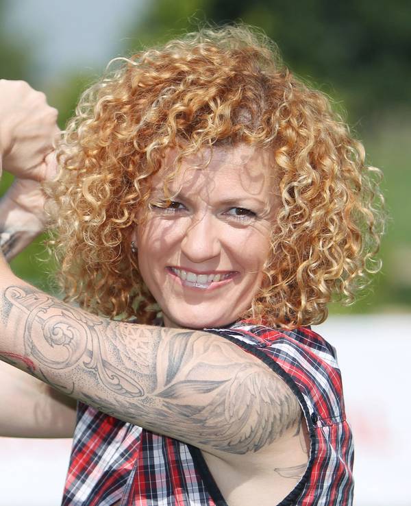 Sängerin Lucy Diakovska am 27. August 2016 in Machern bei Leipzig.
