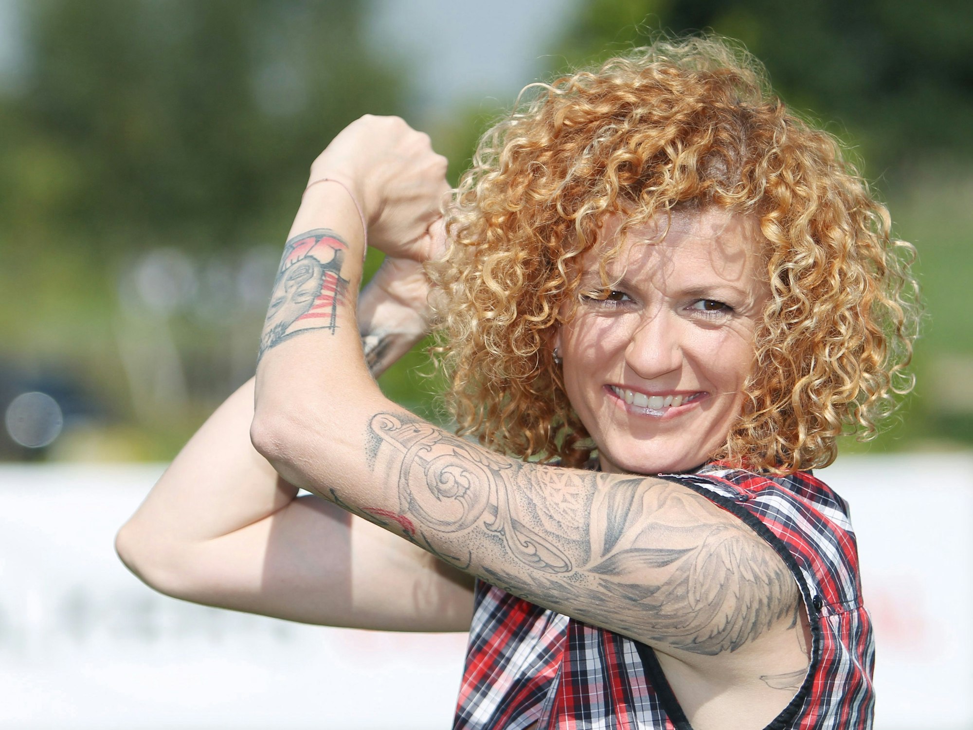 Sängerin Lucy Diakovska am 27. August 2016 in Machern bei Leipzig.