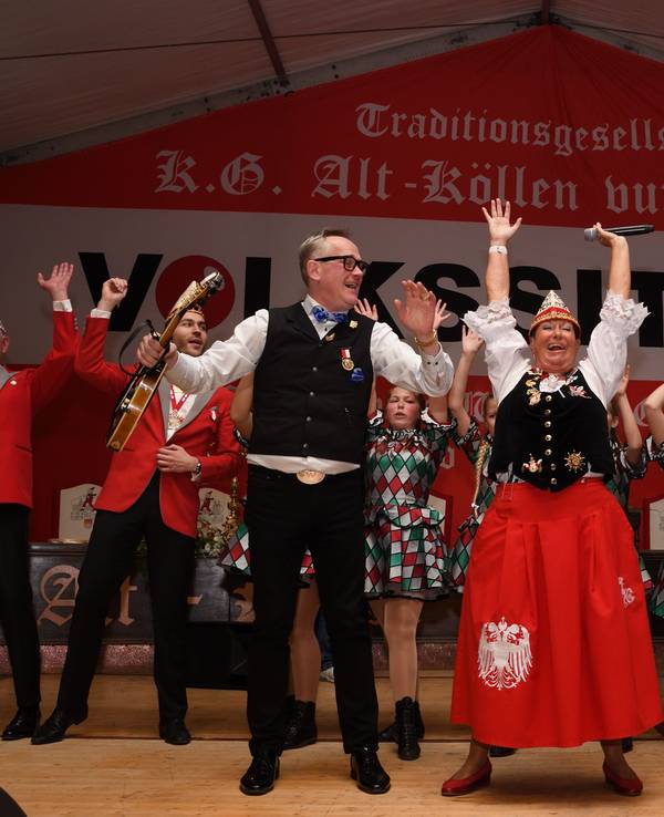 Volkssitzung der KG Alt-Köllen auf dem Neumarkt.