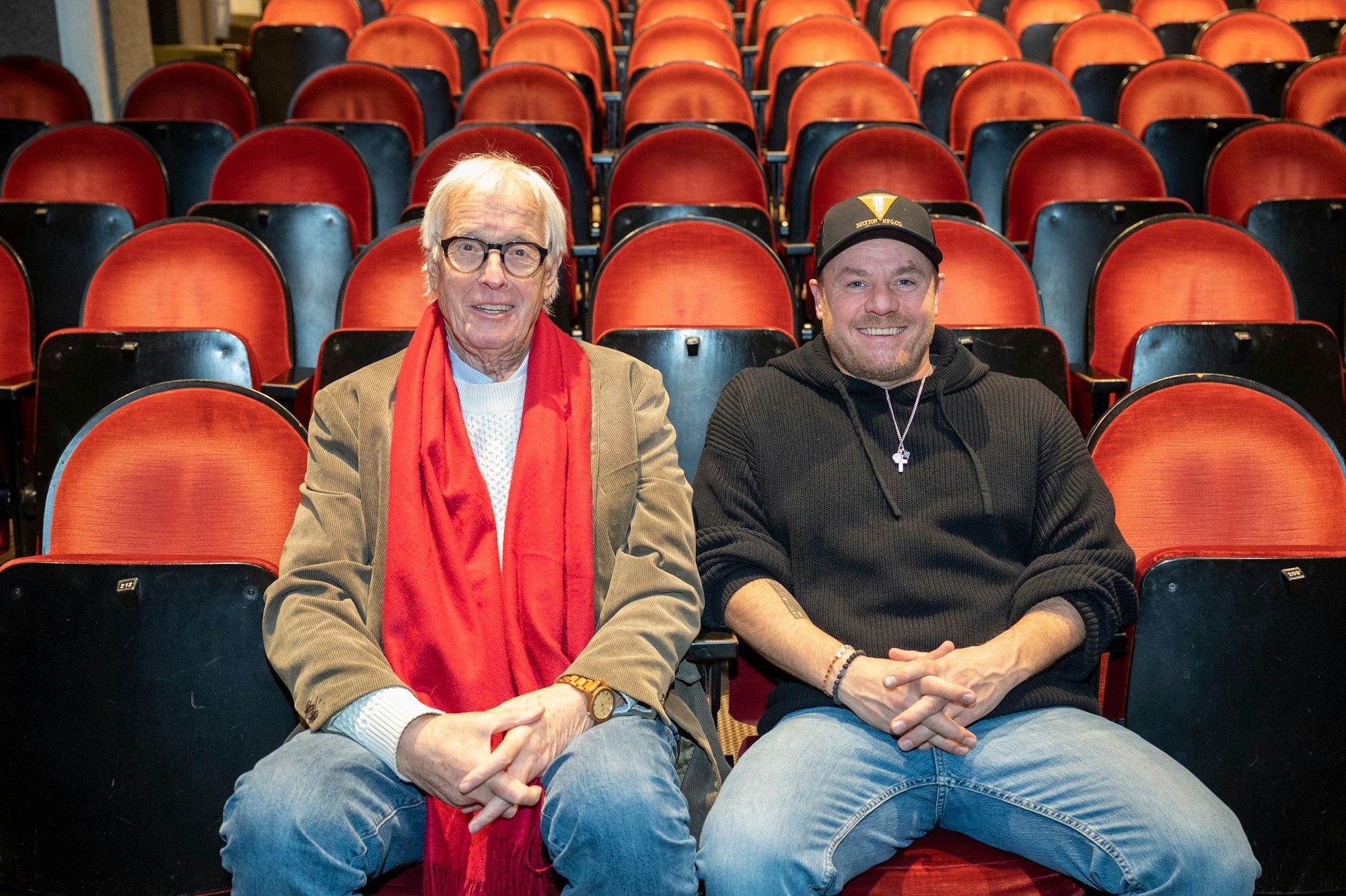 Horst Stellmacher und Dustin Semmelrogge am 30. November 2023 in Köln