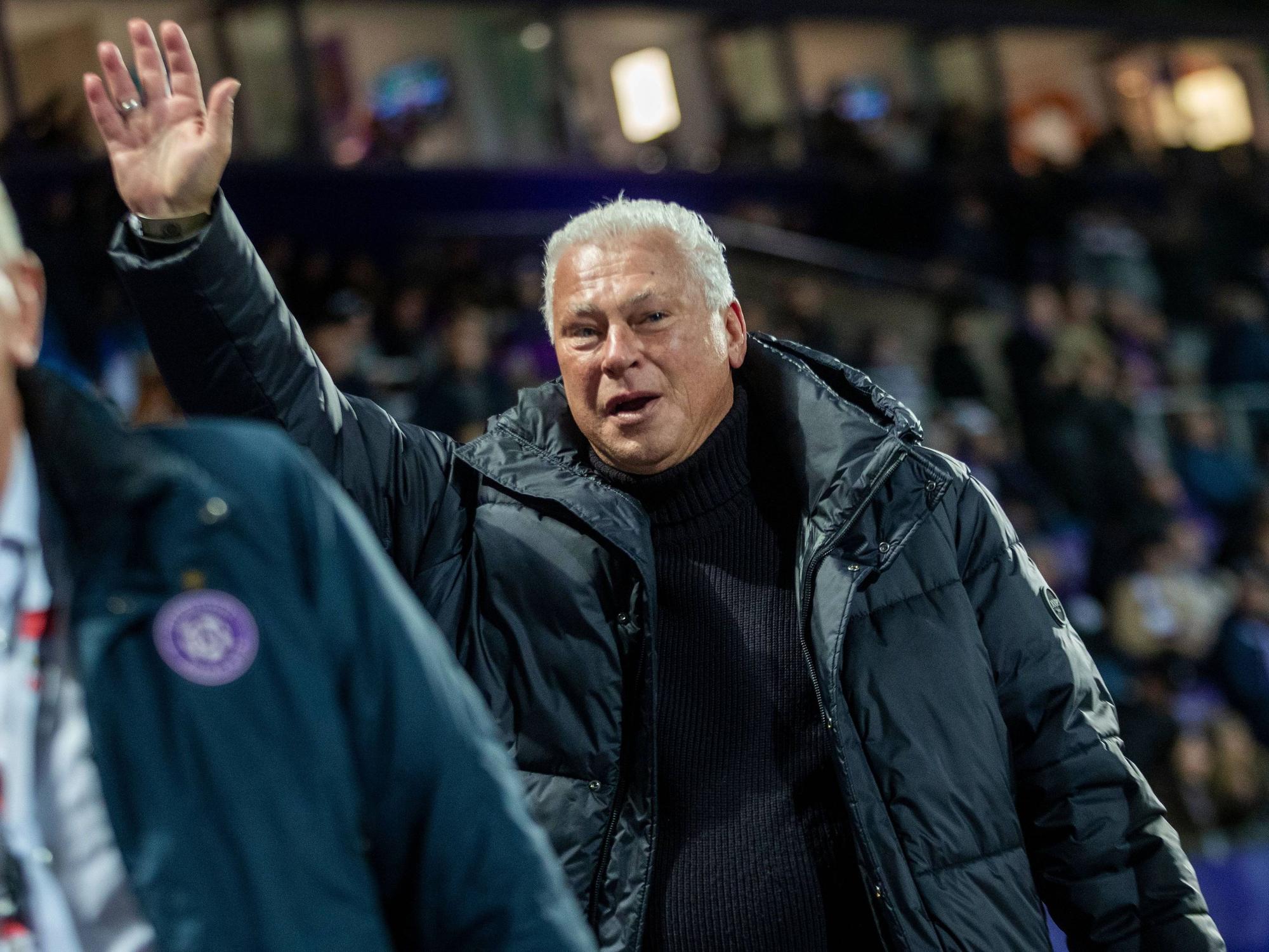 Toni Polster während eines Bundesligaspiels am 12. November 2023.