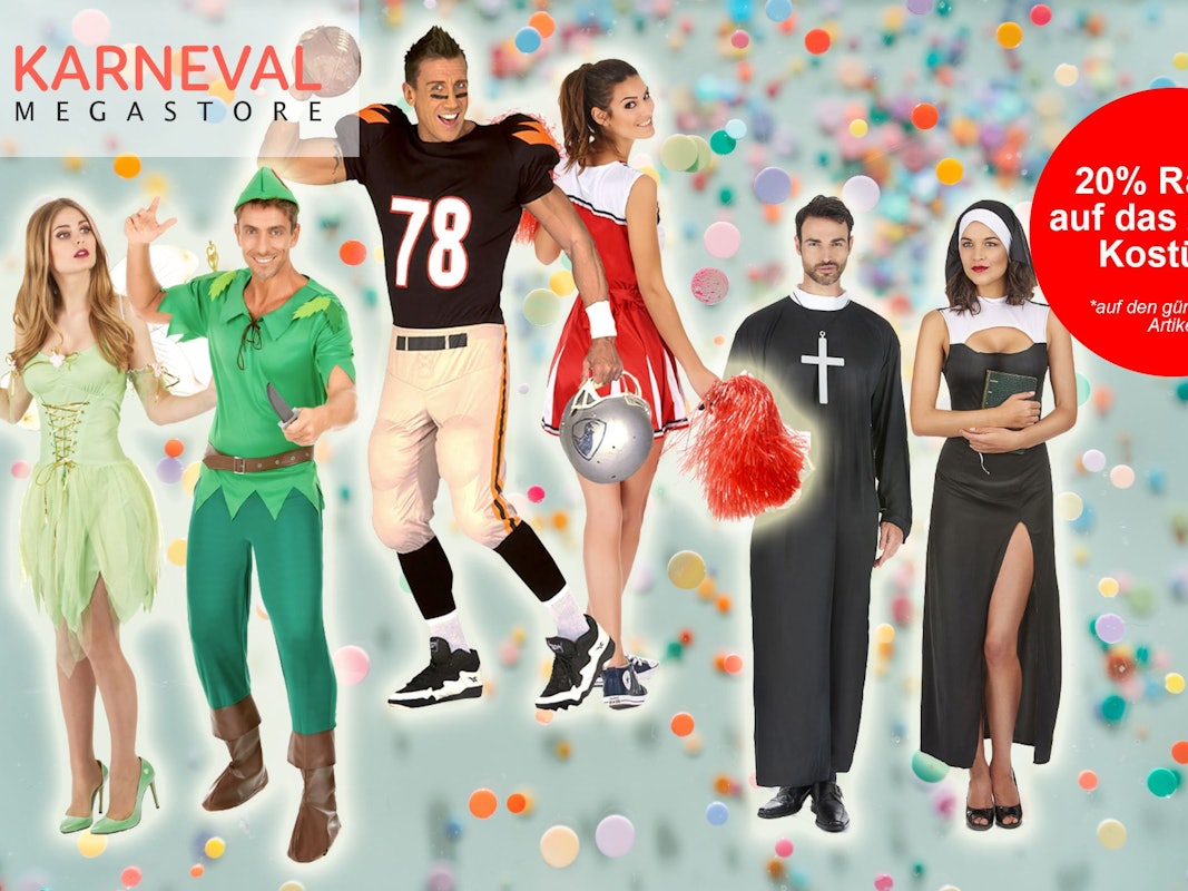 Partnerkostüme im Karneval Megastore