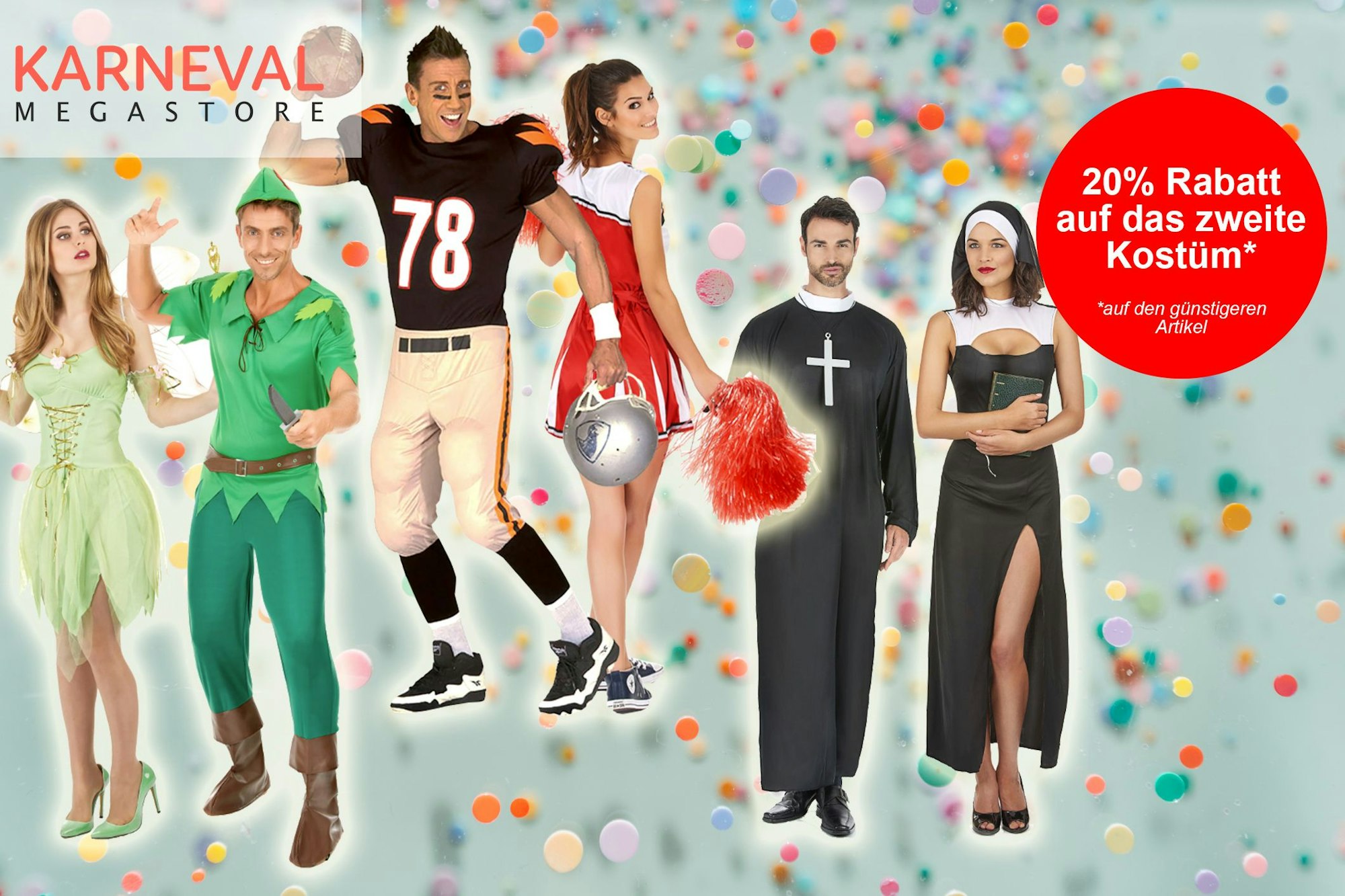 Partnerkostüme im Karneval Megastore