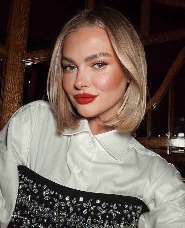 Darya Strelnikova auf einem Instagram-Selfie vom 13. Dezember 2023.