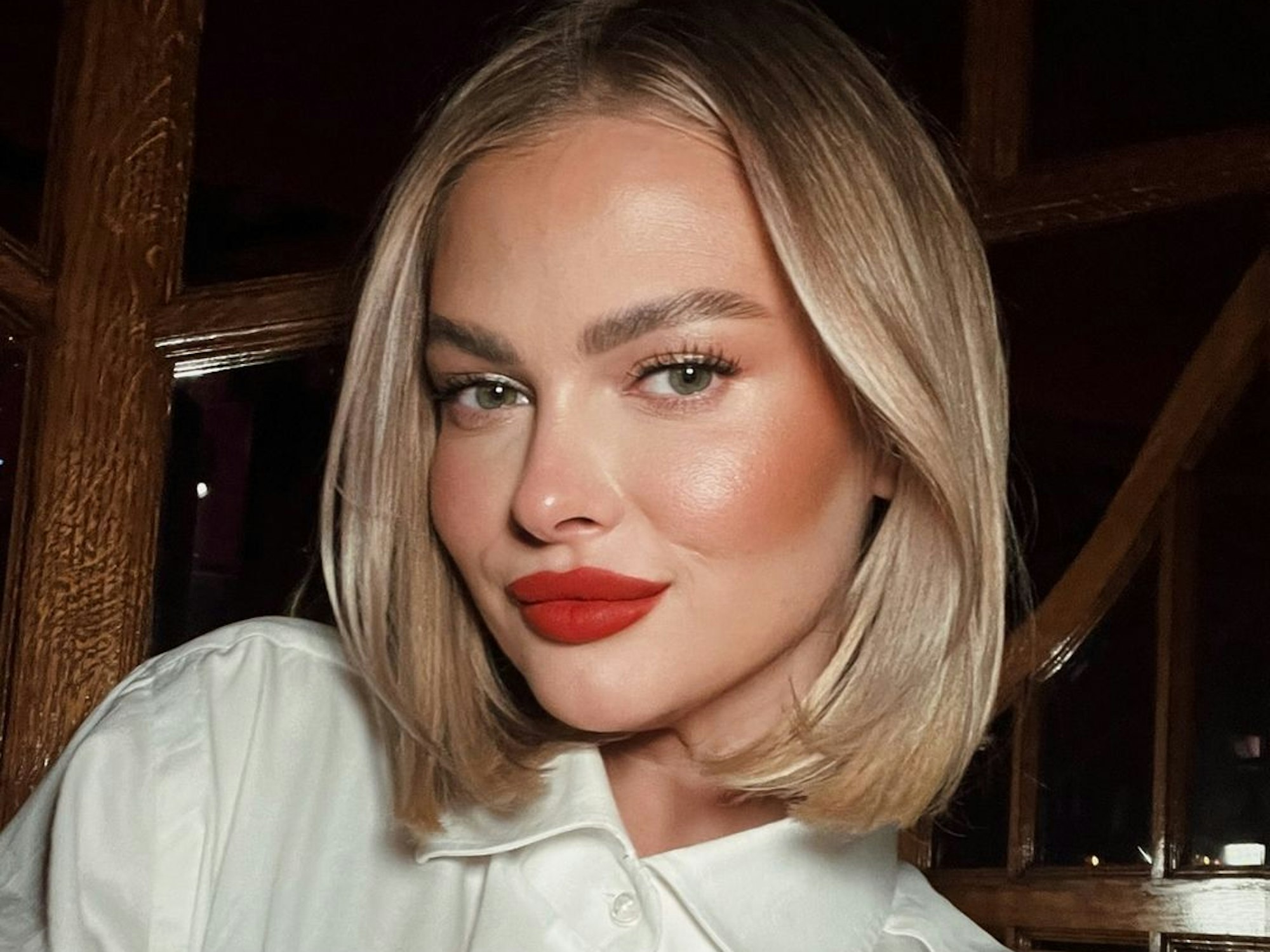 Darya Strelnikova auf einem Instagram-Selfie vom 13. Dezember 2023.