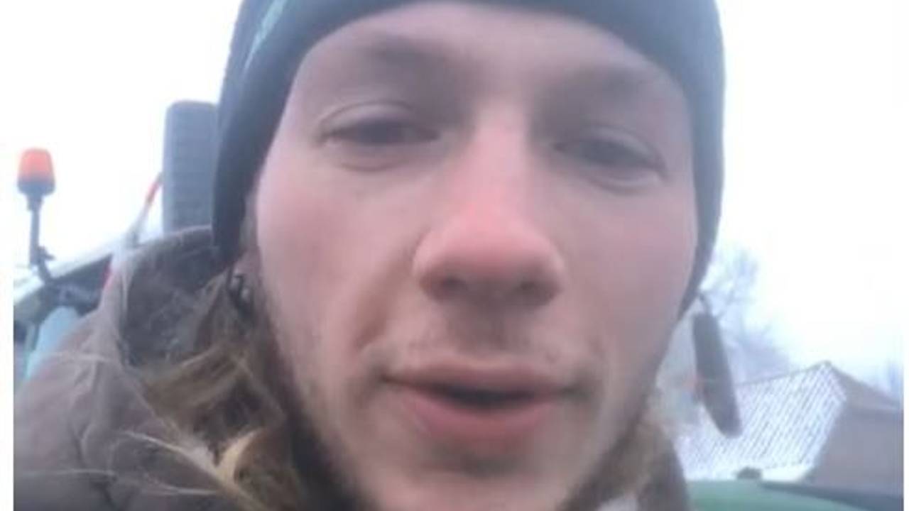 „Bauer sucht Frau“-Teilnehmer Christoph auf einer Bauern-Demo in Niedersachsen. Auf Instagram liefert er seinen Fans ein Stimmungsbild.