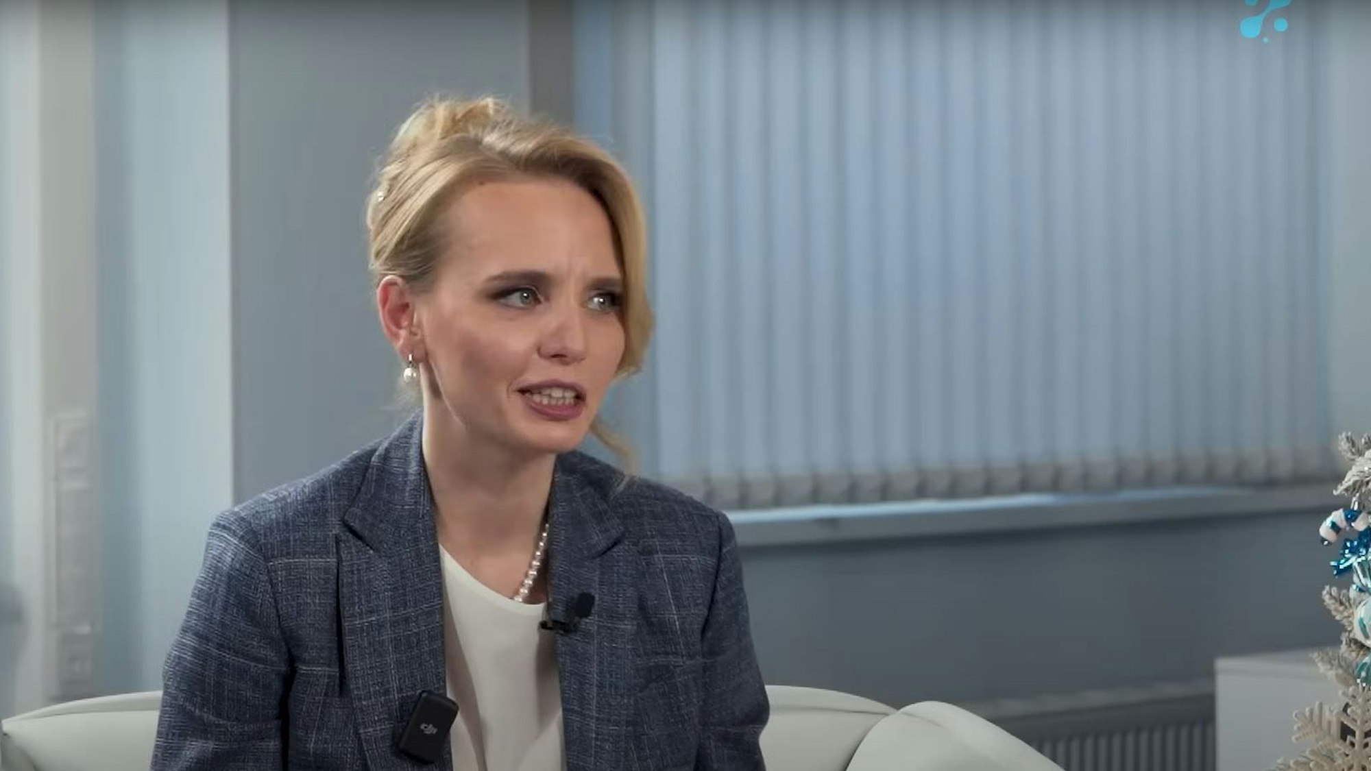 Die älteste Tochter von Wladimir Putin, Maria Woronzowa, war in einem Interview zu sehen.