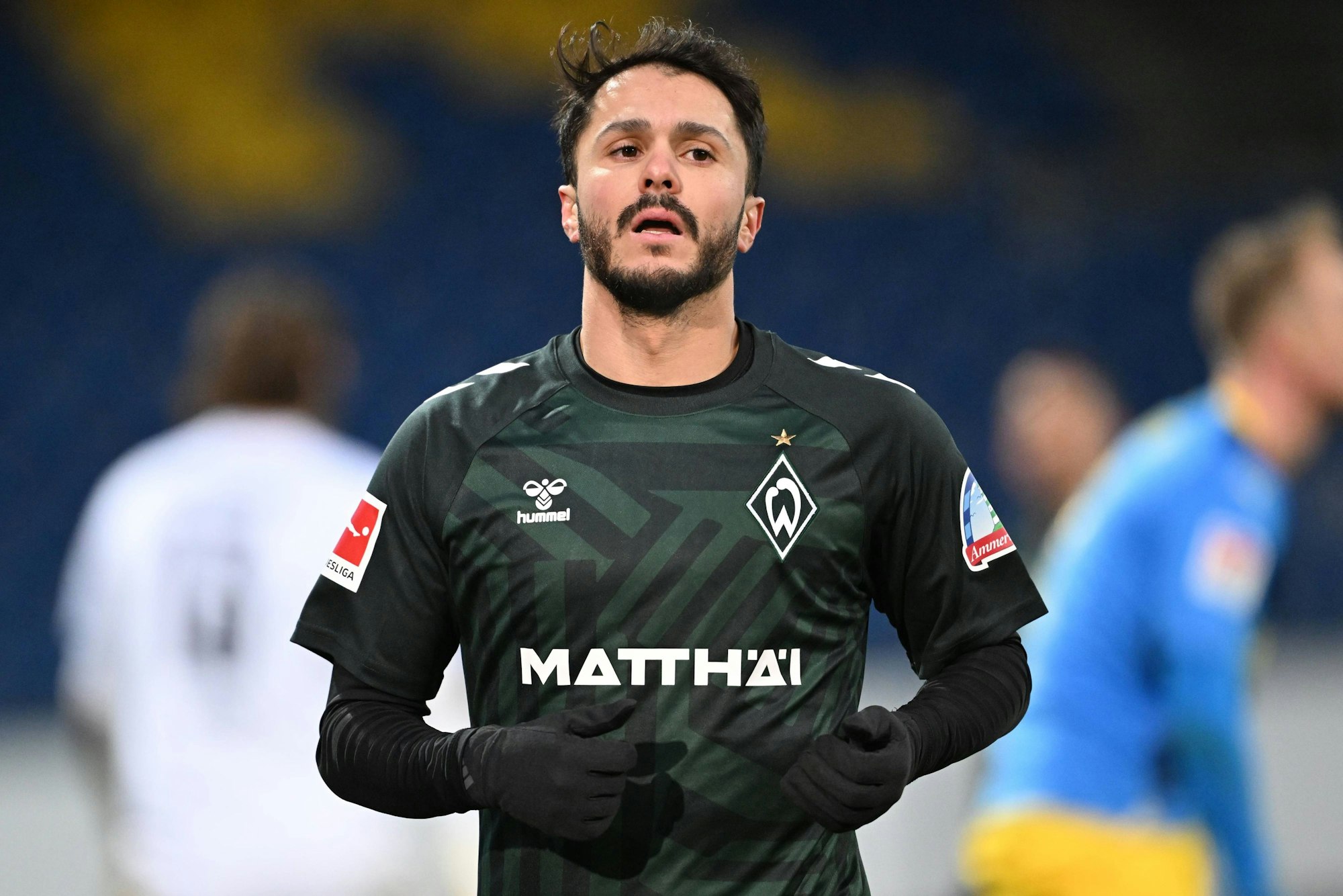 Leonardo Bittencourt im Testspiel von Werder Bremen gegen Eintracht Braunschweig.