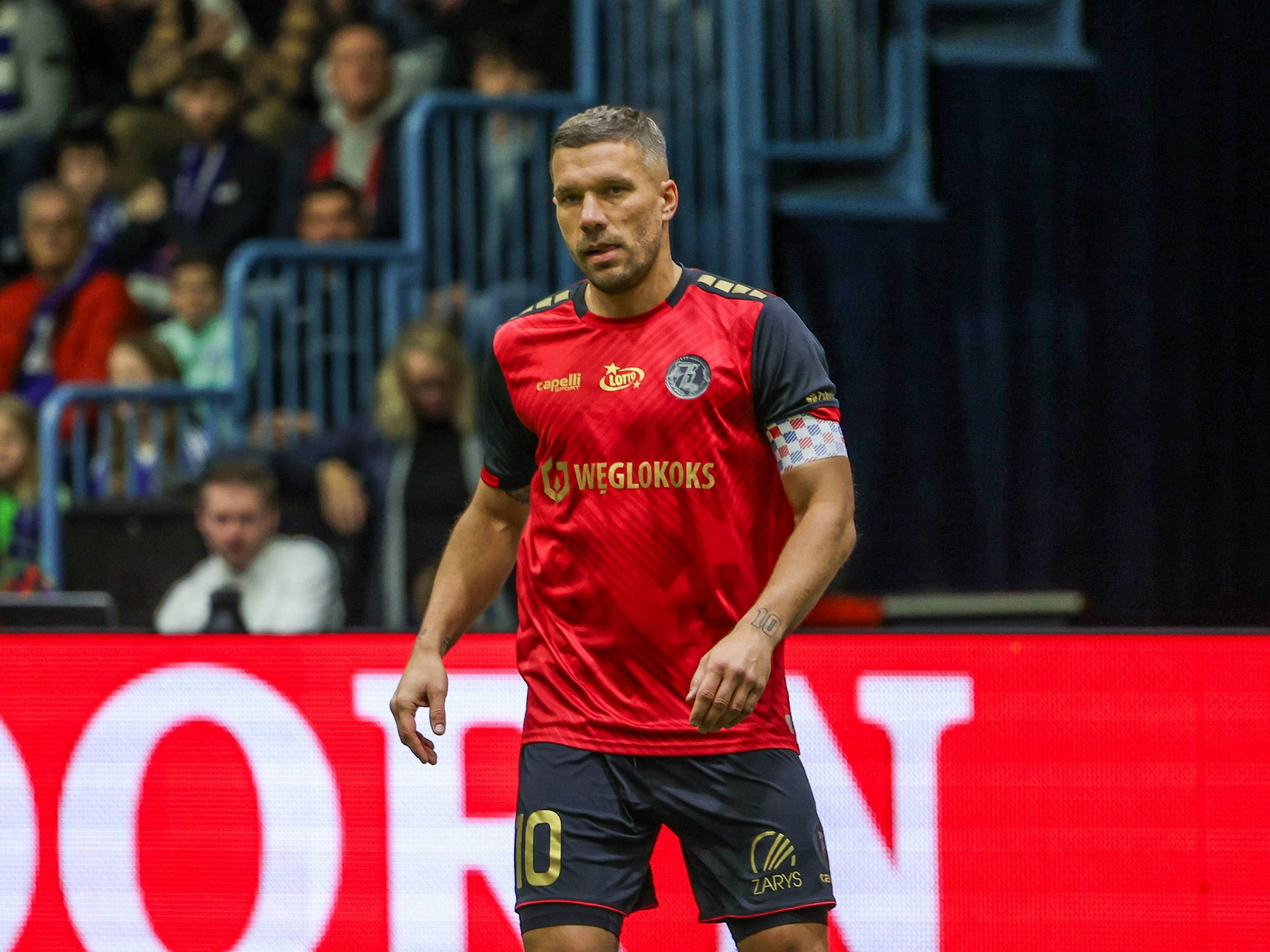 Lukas Podolski beim Turnier in Gummersbach.