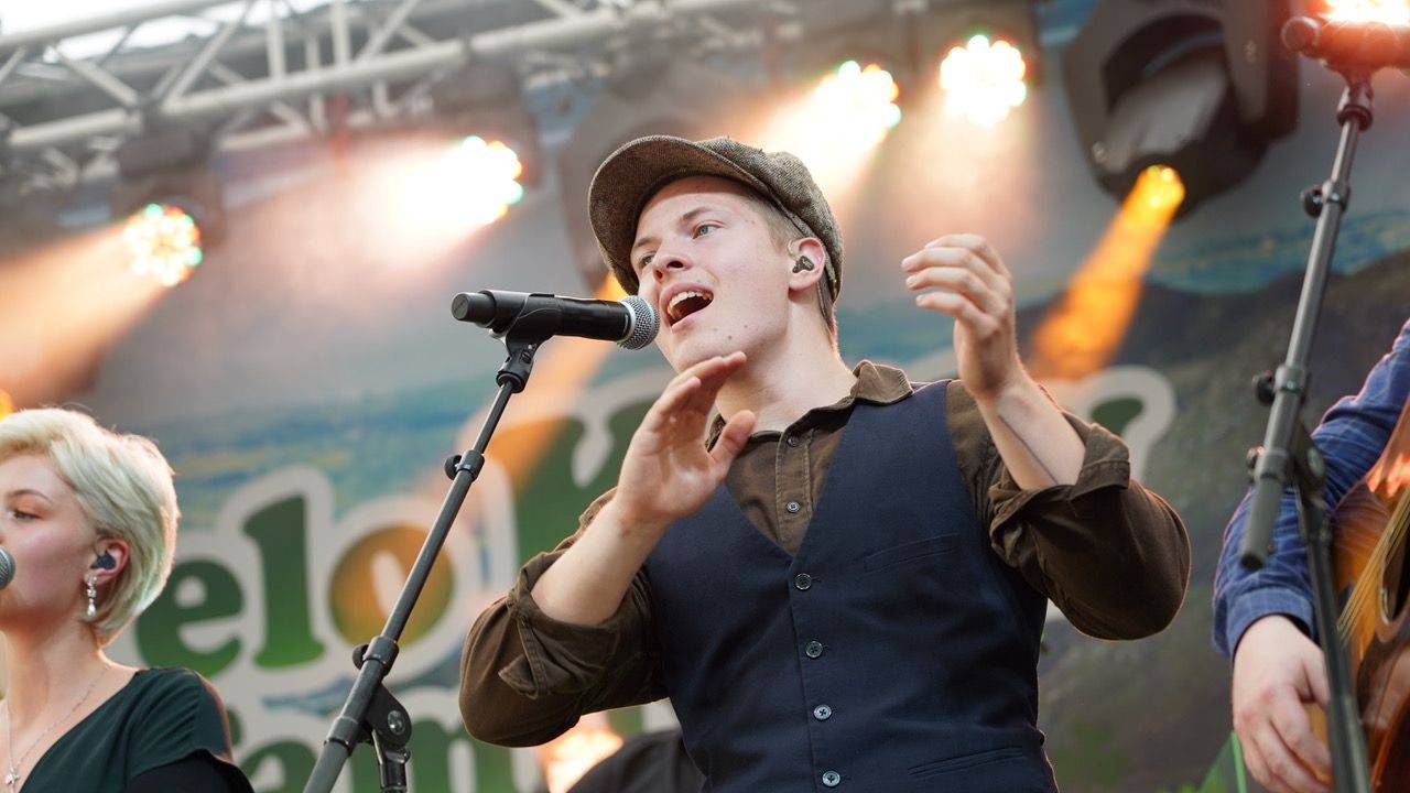 Gabriel Kelly (22) auf der Bühne