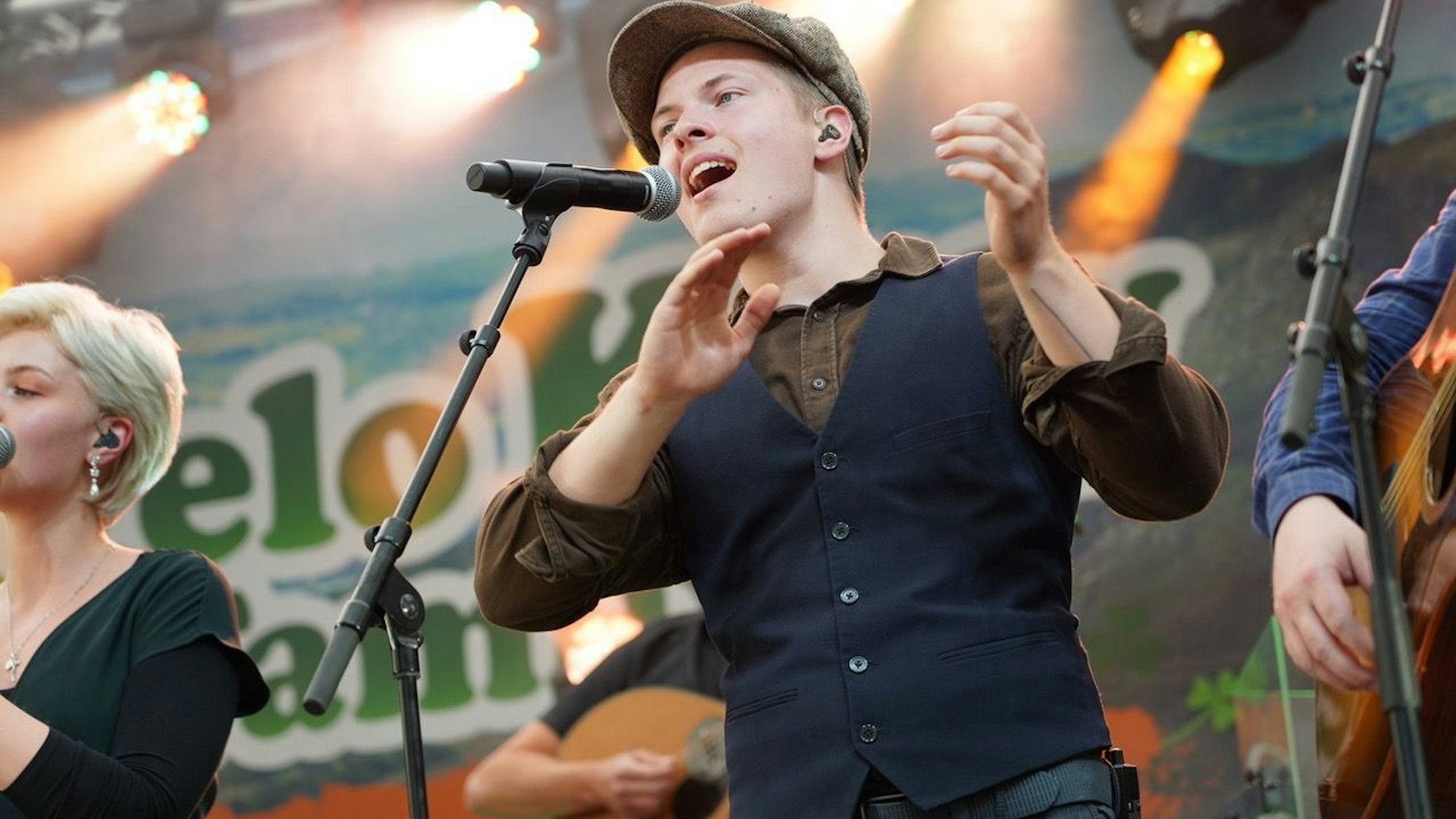 Gabriel Kelly (22) auf der Bühne