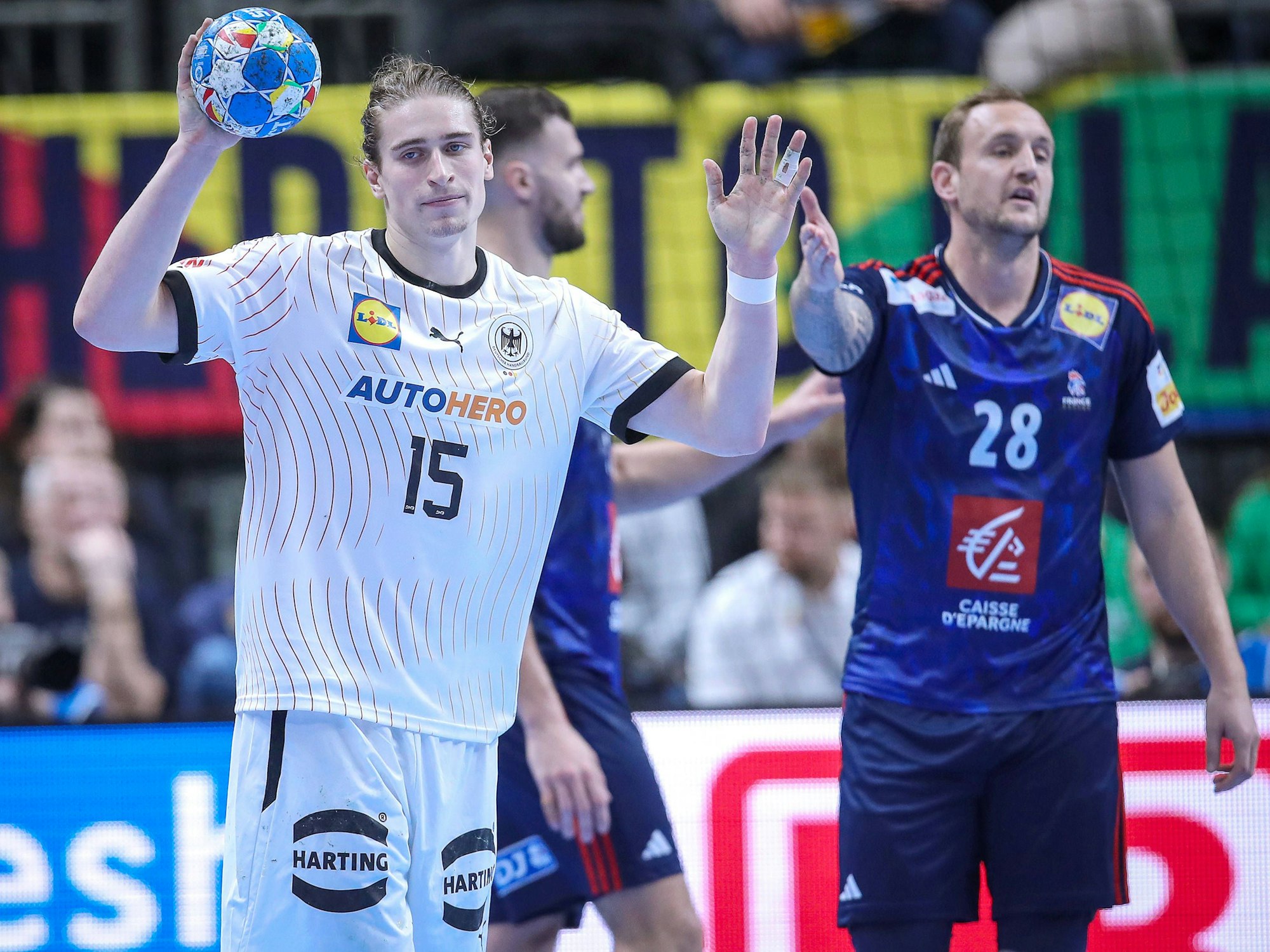 Auch die starke Leistung von Juri Knorr (8 Tore) am Dienstag (16. Januar 2024) konnte Deutschland nicht vor der Niederlage gegen Frankreich bewahren.