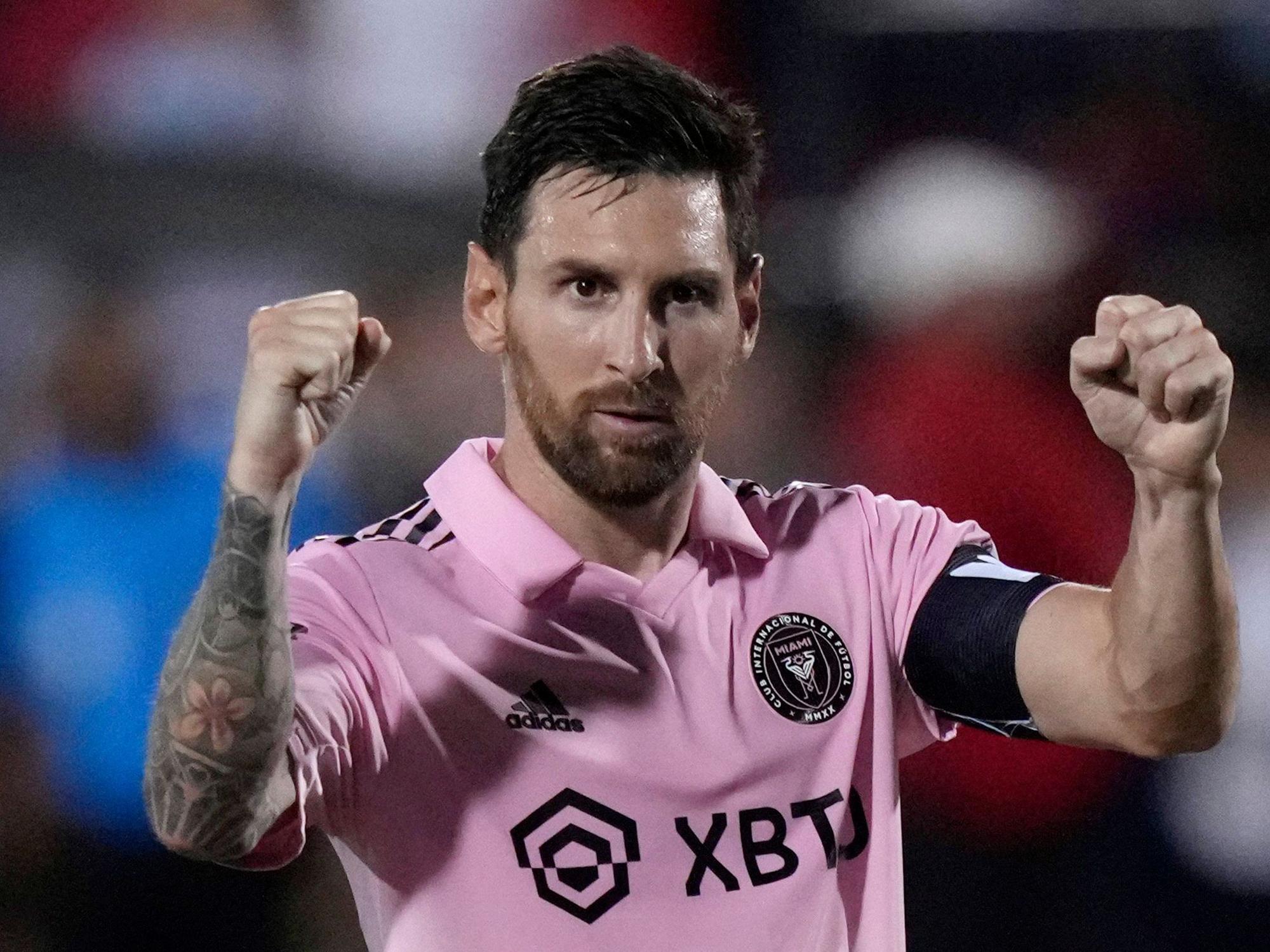 Lionel Messi im Trikot von Inter Miami.